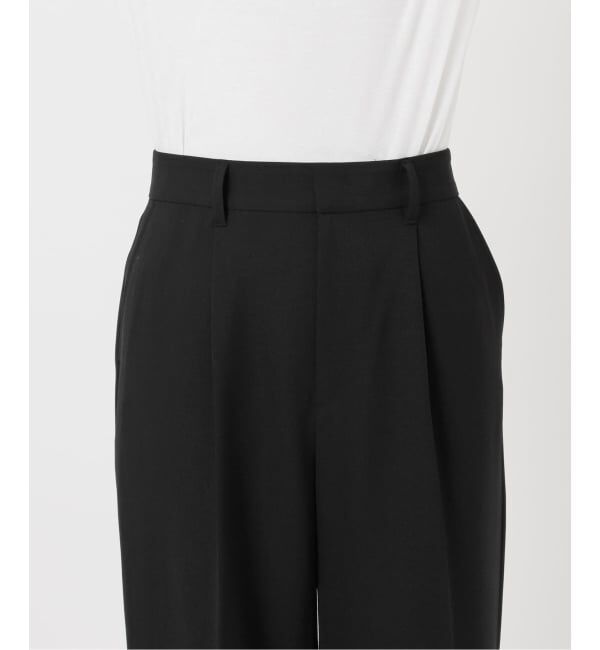 Spick and Span「トロストレッチ1タックパンツ」|スラックス|