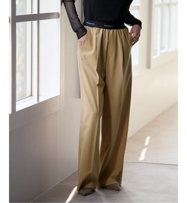 NOBLE「《予約》PROTAGONISTA/プロタゴニスタ ウエストロゴパンツ」|スラックス|