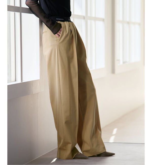 NOBLE「《予約》PROTAGONISTA/プロタゴニスタ ウエストロゴパンツ」|スラックス|