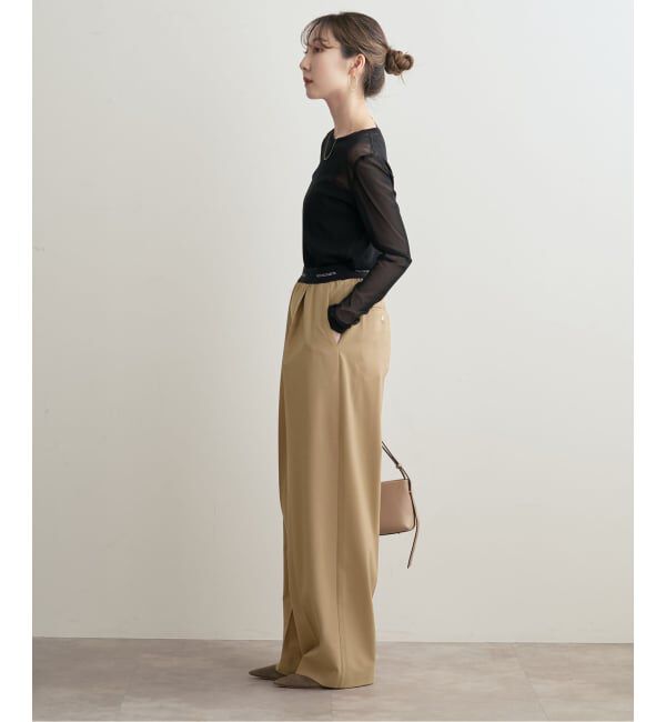 NOBLE「《予約》PROTAGONISTA/プロタゴニスタ ウエストロゴパンツ」|スラックス|