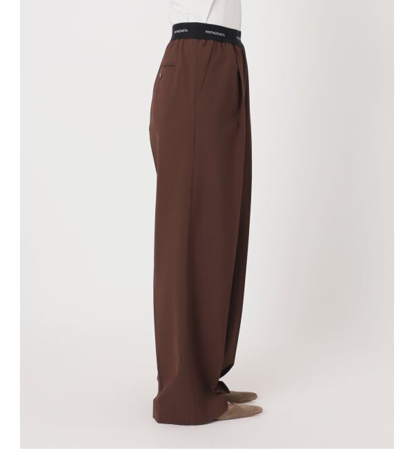 NOBLE「《予約》PROTAGONISTA/プロタゴニスタ ウエストロゴパンツ」|スラックス|