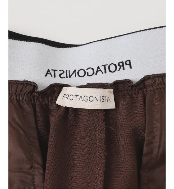 NOBLE「《予約》PROTAGONISTA/プロタゴニスタ ウエストロゴパンツ」|スラックス|