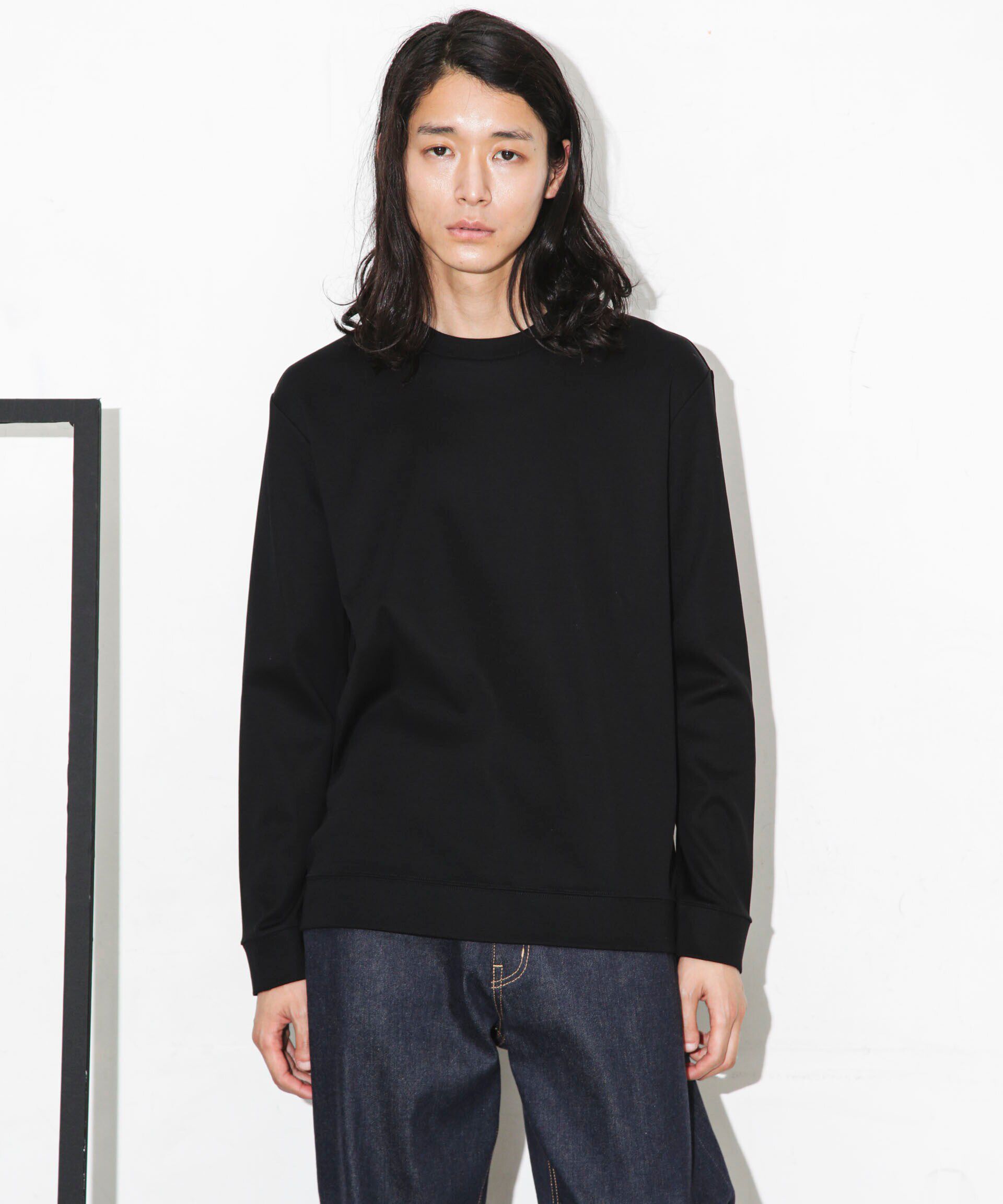 nano･universe「｢FORMAL JERSEY｣クルーネックカットソー長袖」|Tシャツ・カットソー|