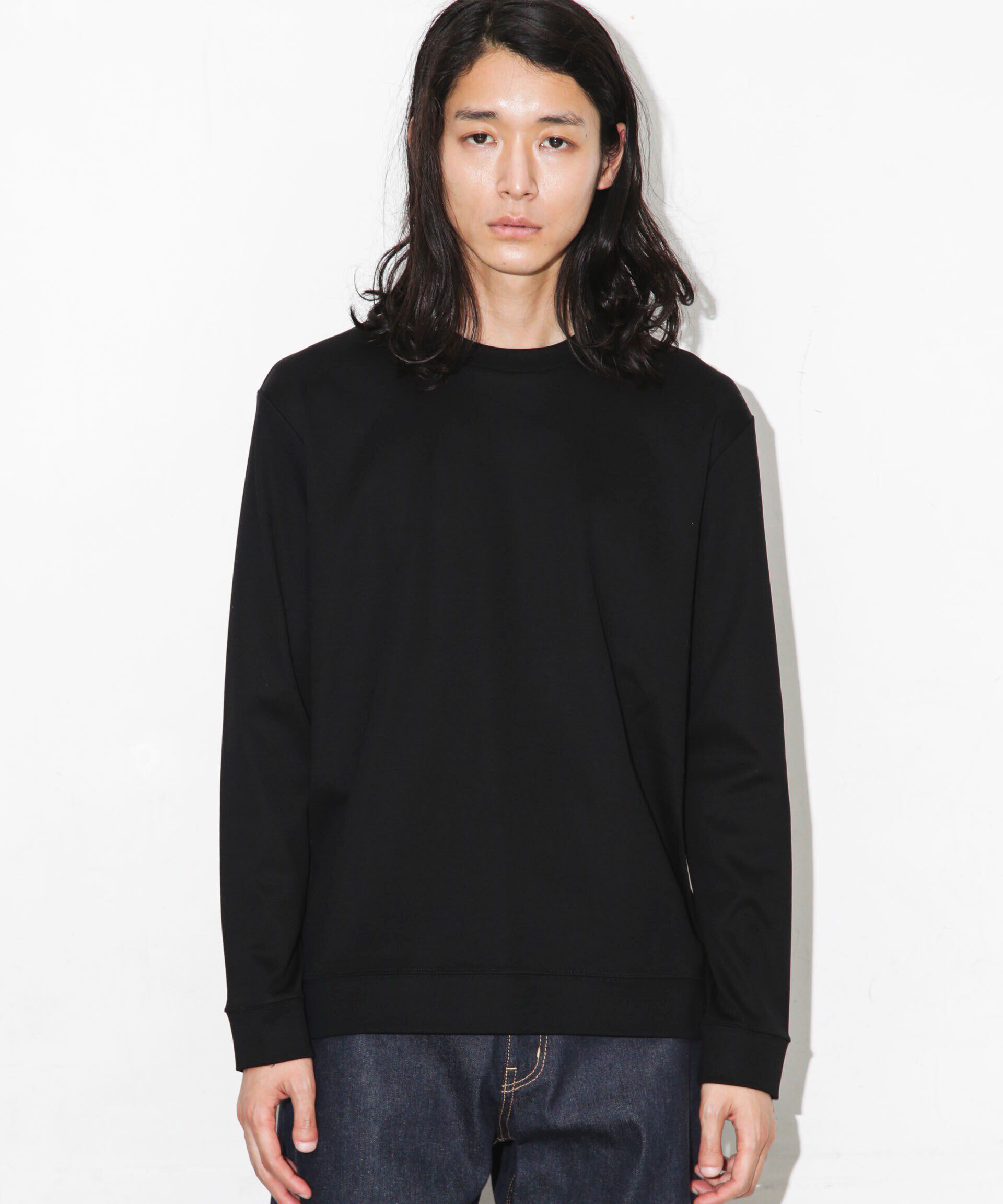 nano･universe「｢FORMAL JERSEY｣クルーネックカットソー長袖」|Tシャツ・カットソー|