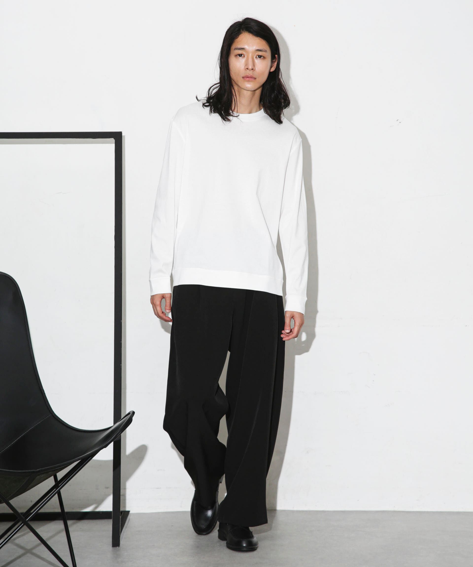 nano･universe「｢FORMAL JERSEY｣クルーネックカットソー長袖」|Tシャツ・カットソー|