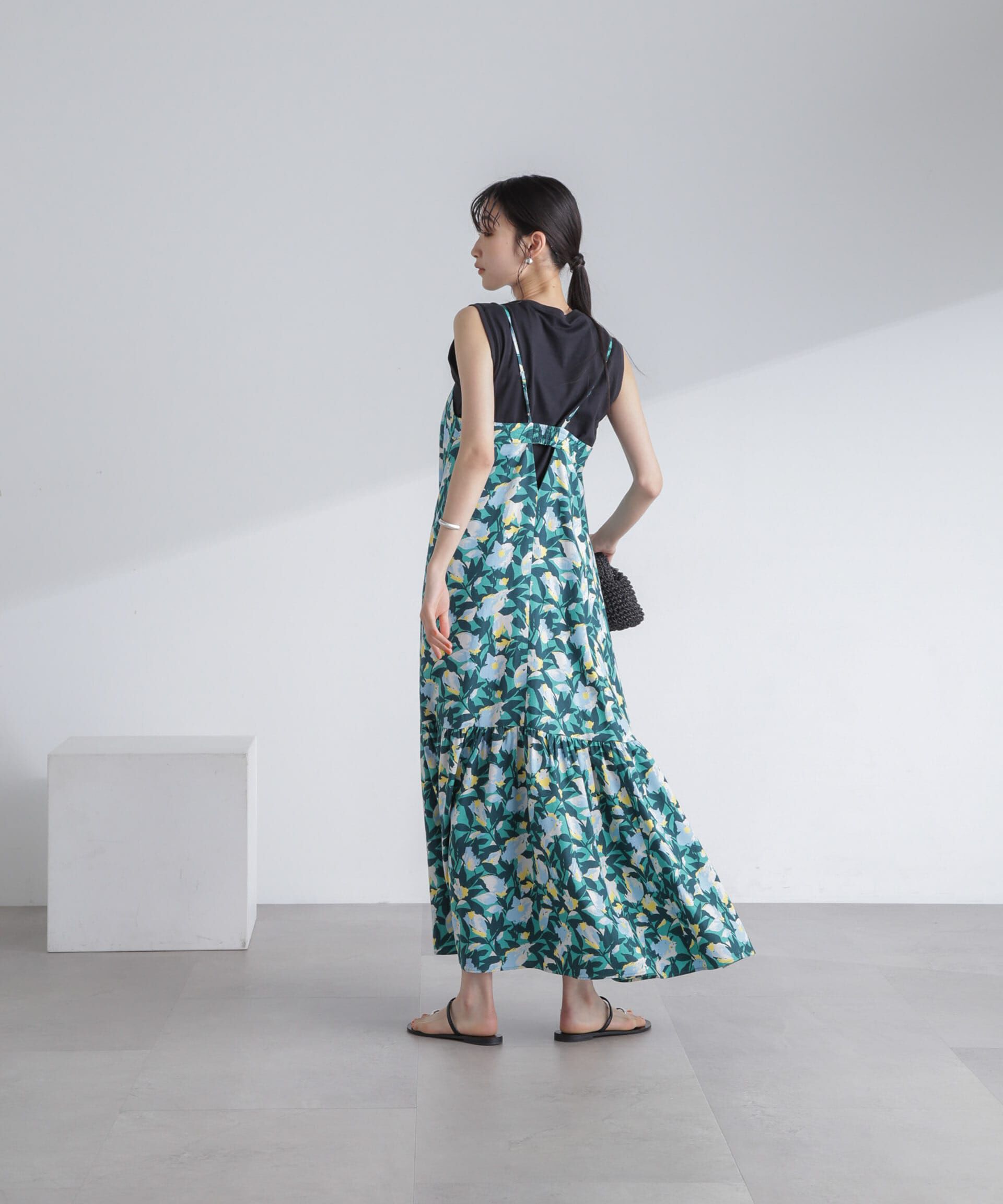 nano･universe「ボタニカルプリントキャミワンピース」|ワンピース|