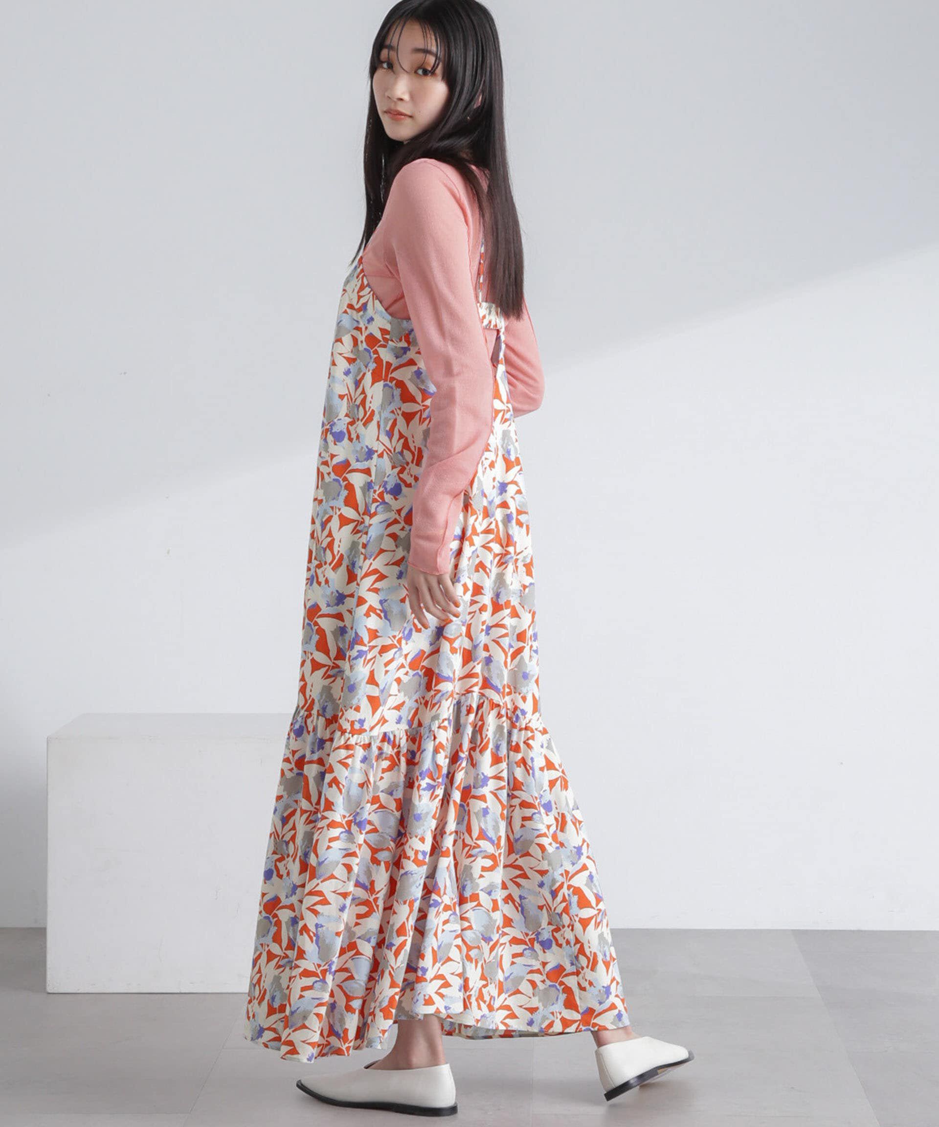 nano･universe「ボタニカルプリントキャミワンピース」|ワンピース|