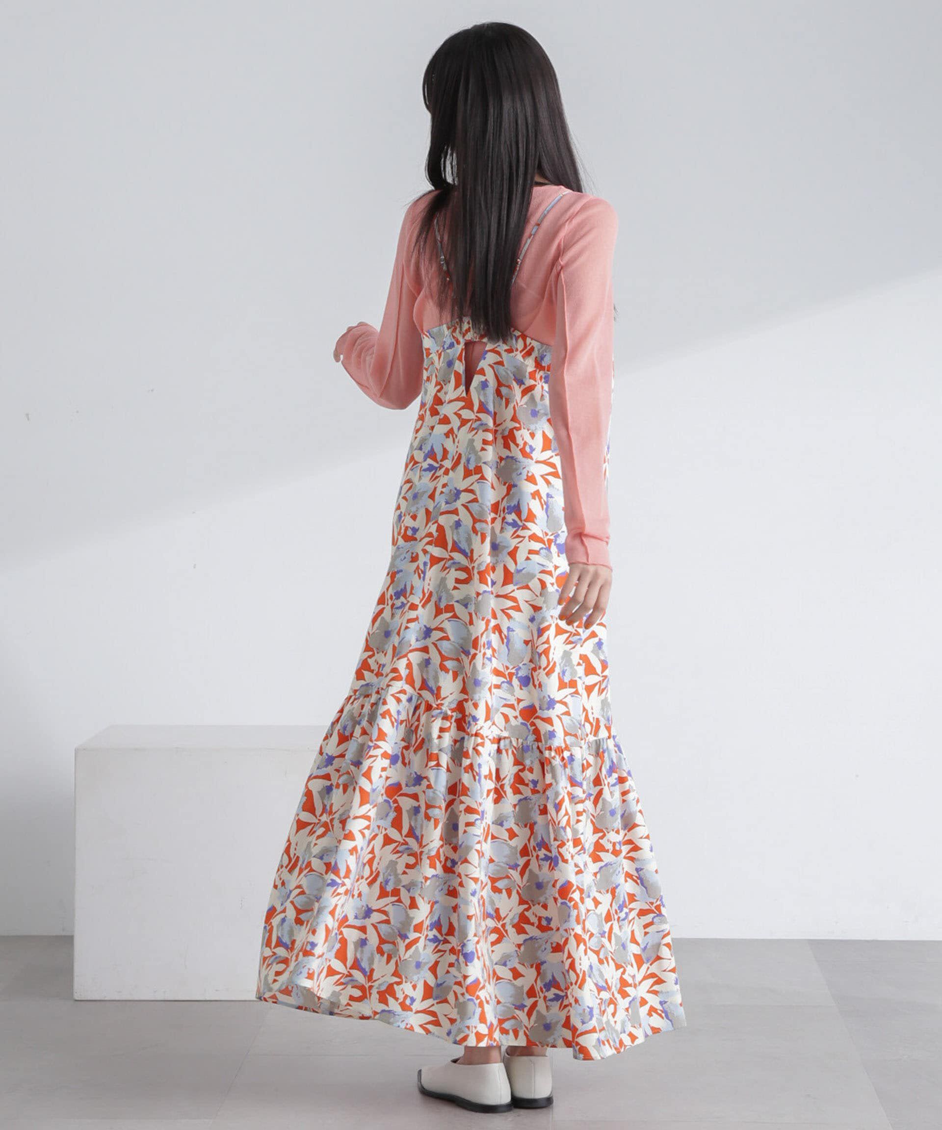 nano･universe「ボタニカルプリントキャミワンピース」|ワンピース|