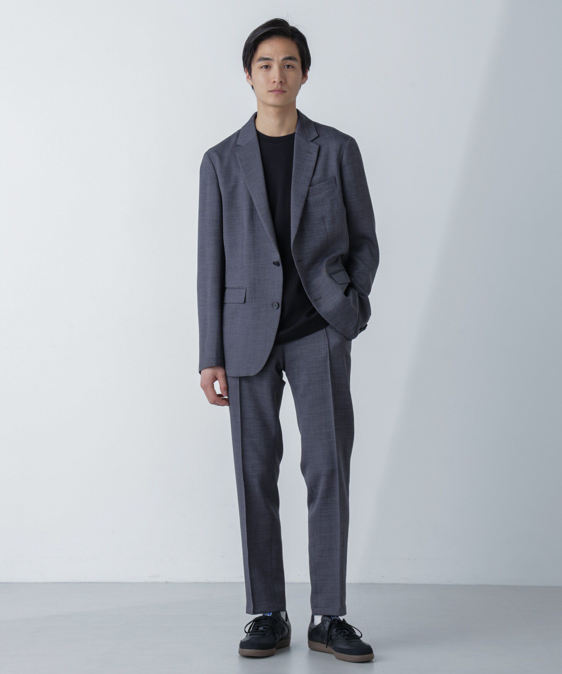 nano･universe「「N TROUSERS」Reflax(R)スラブツイルストレッチパンツ（セットアップ可）」|スーツ|