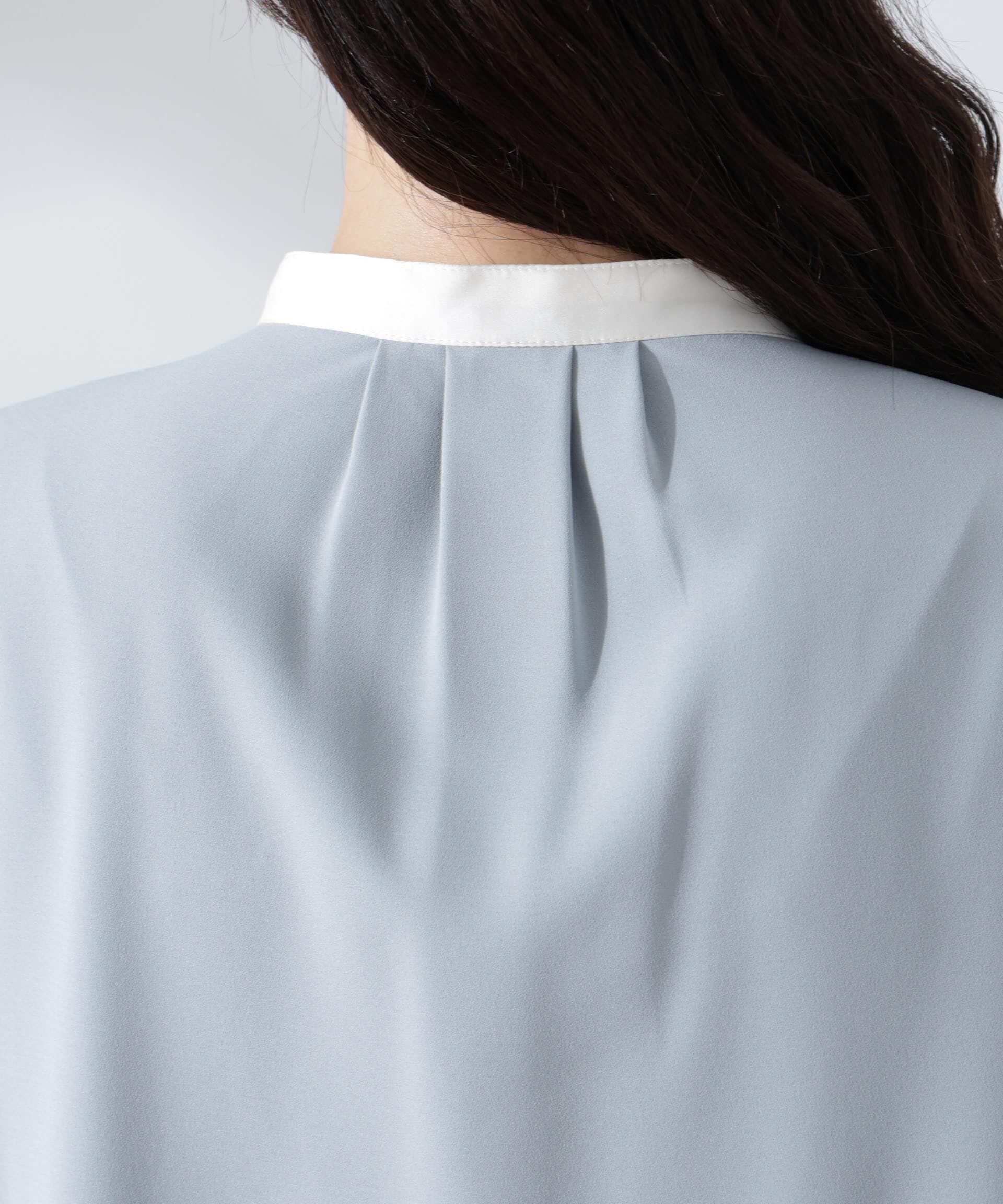 nano･universe「スタンドバイカラータックブラウス」|シャツ・ブラウス|