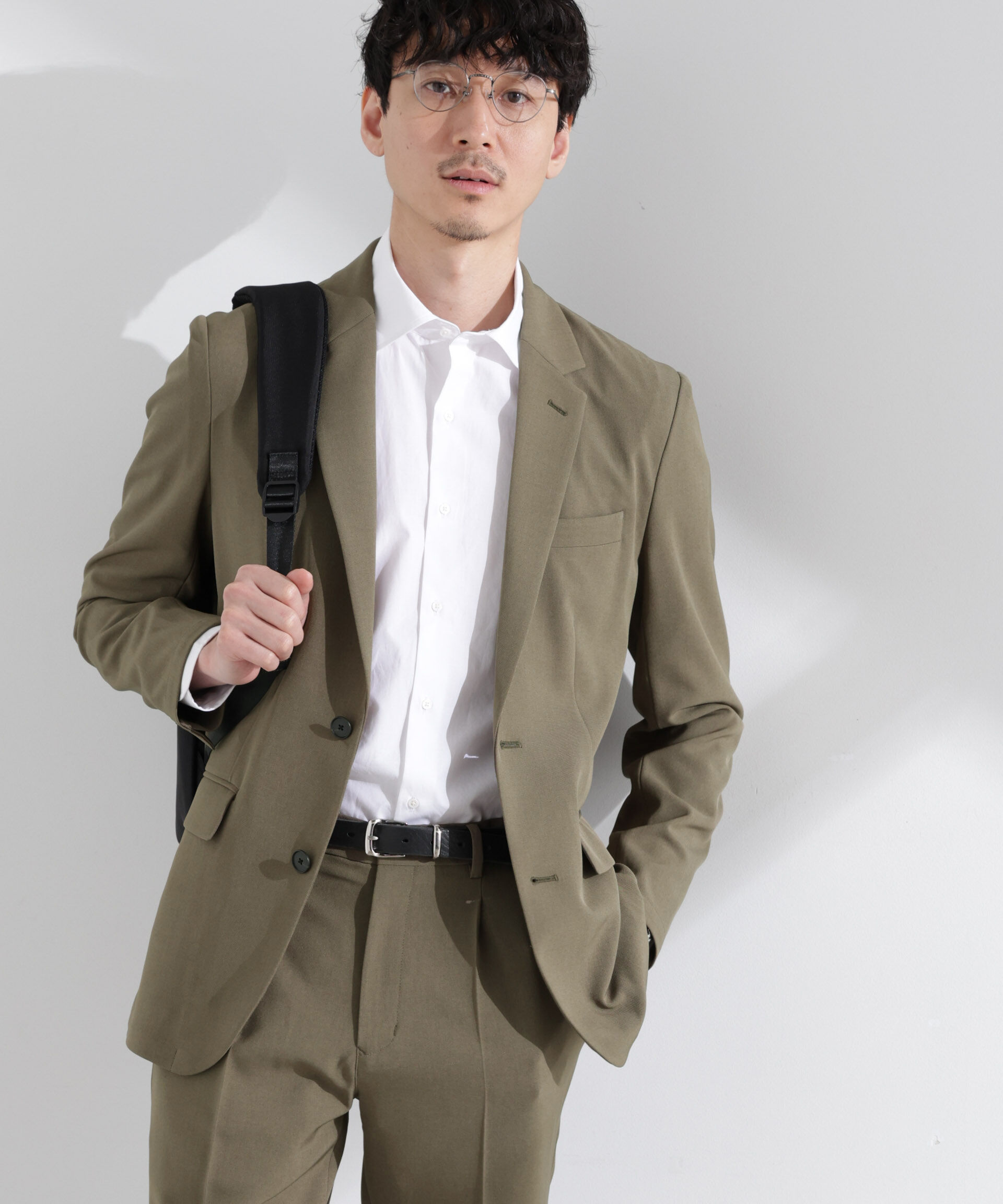 nano･universe「「Damerino」メランジドライツイル4WAYストレッチセットアップ」|スーツ|