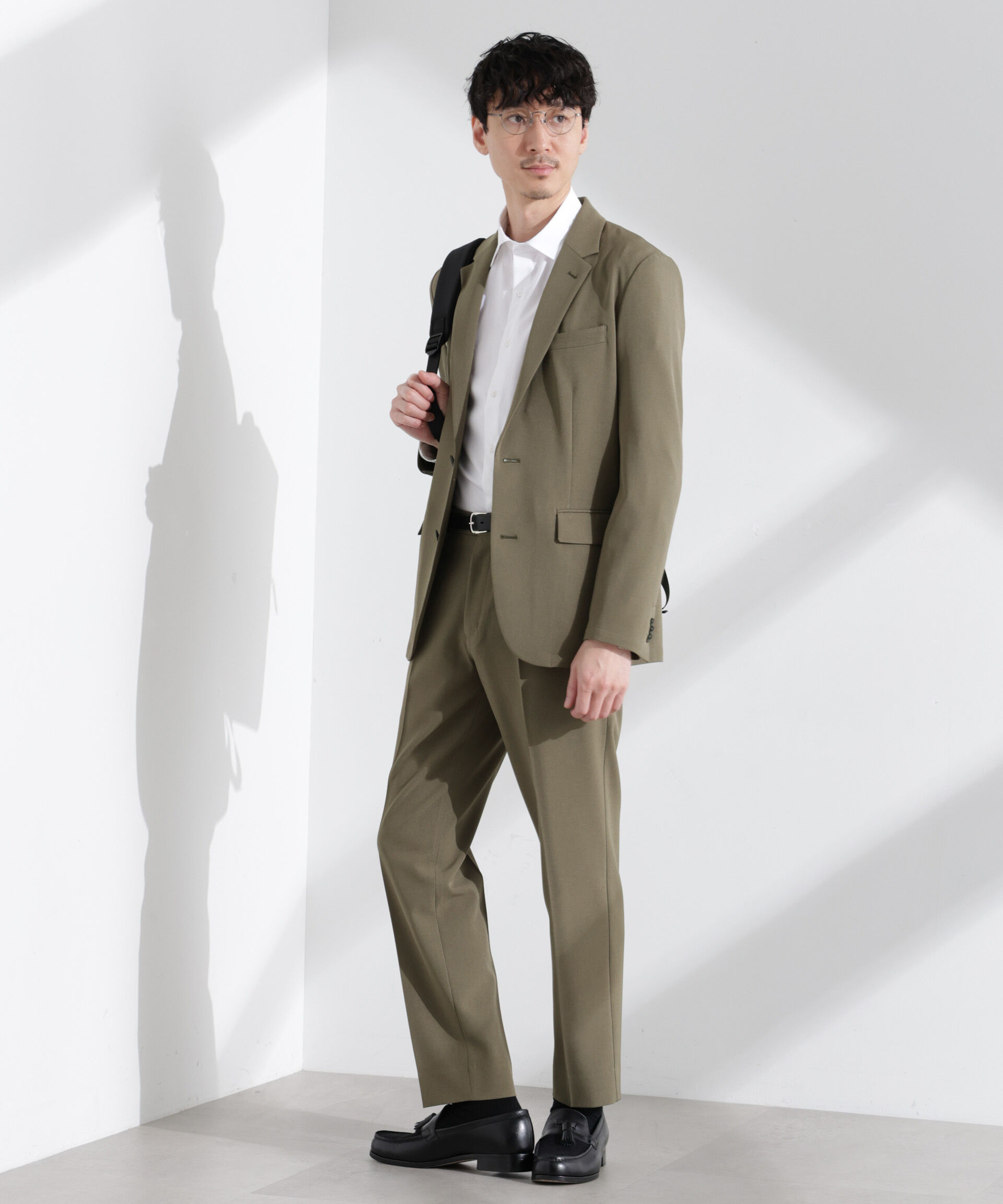 nano･universe「「Damerino」メランジドライツイル4WAYストレッチセットアップ」|スーツ|