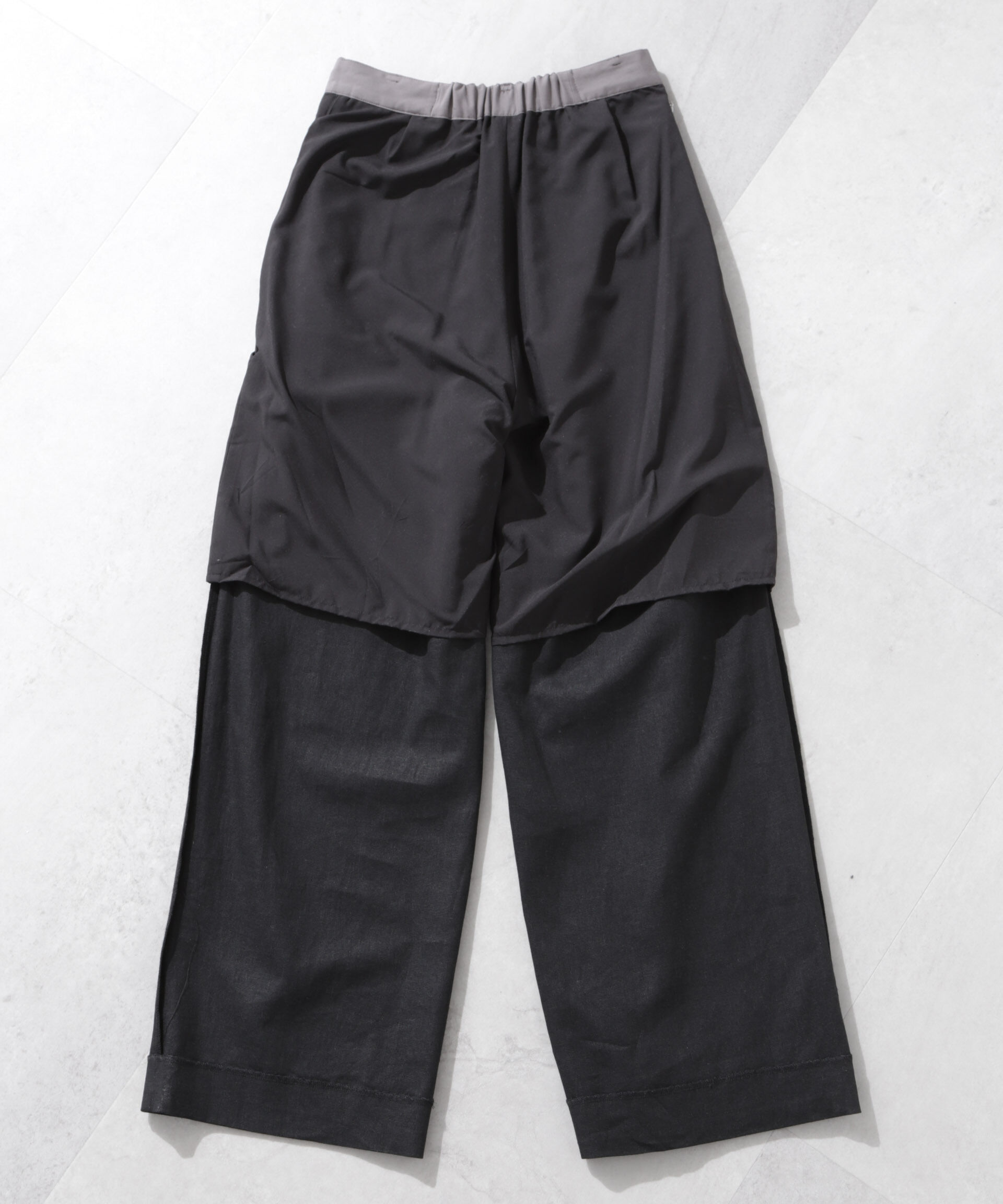 nano･universe「リネン混ラップパンツ(セットアップ可)」|チノ|