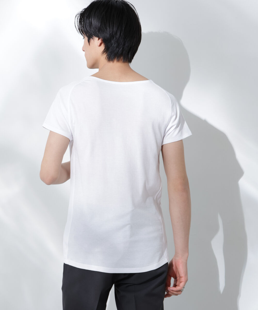 nano･universe「Anti Soaked(R)  Plus インナーTシャツ 半袖」|Tシャツ・カットソー|