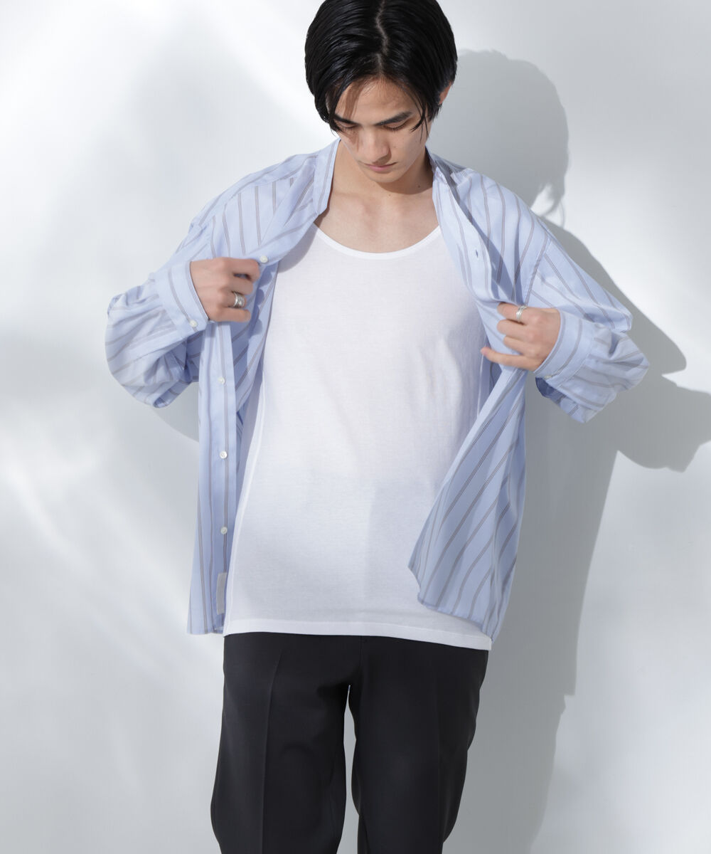 nano･universe「Anti Soaked(R)  Plus インナーTシャツ 半袖」|Tシャツ・カットソー|