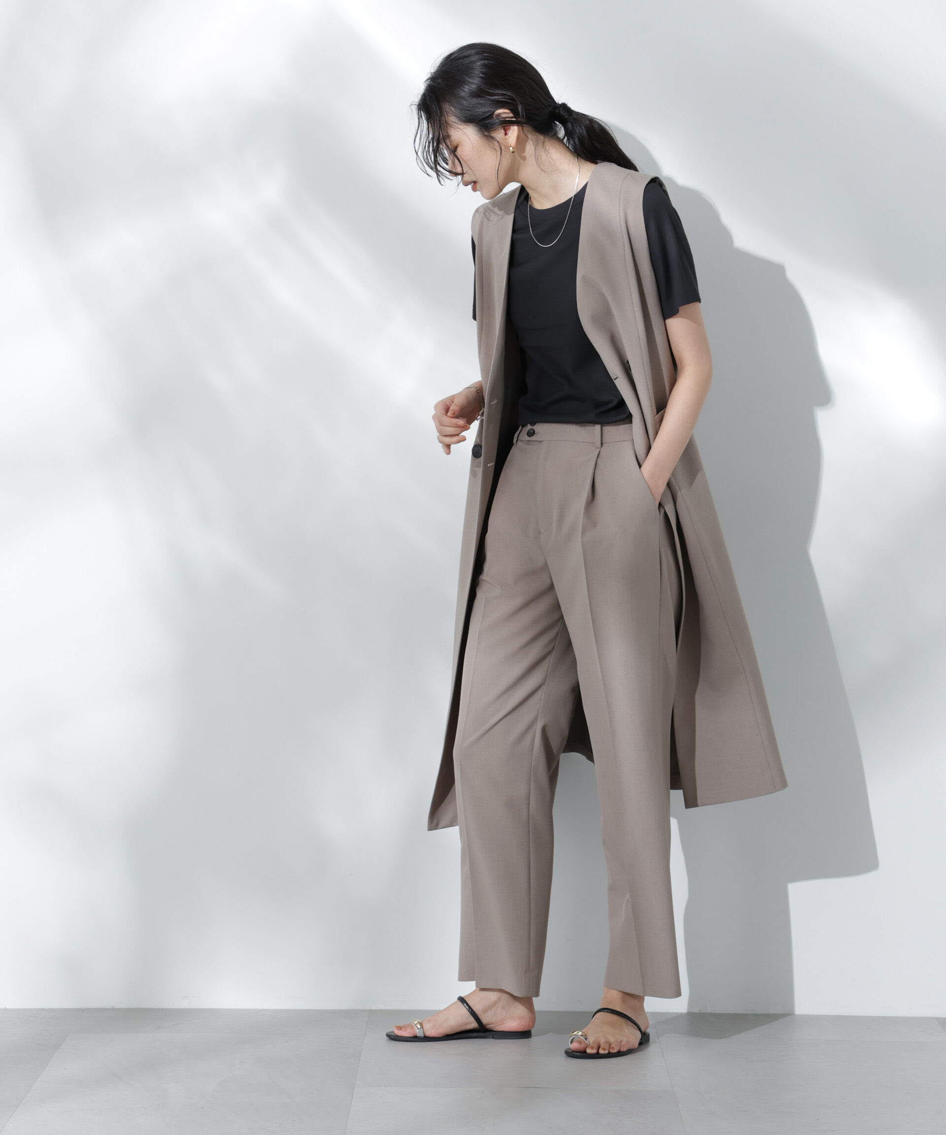 nano･universe「Anti Soaked(R) 汗染み防止クルーネックTシャツ」|Tシャツ・カットソー|