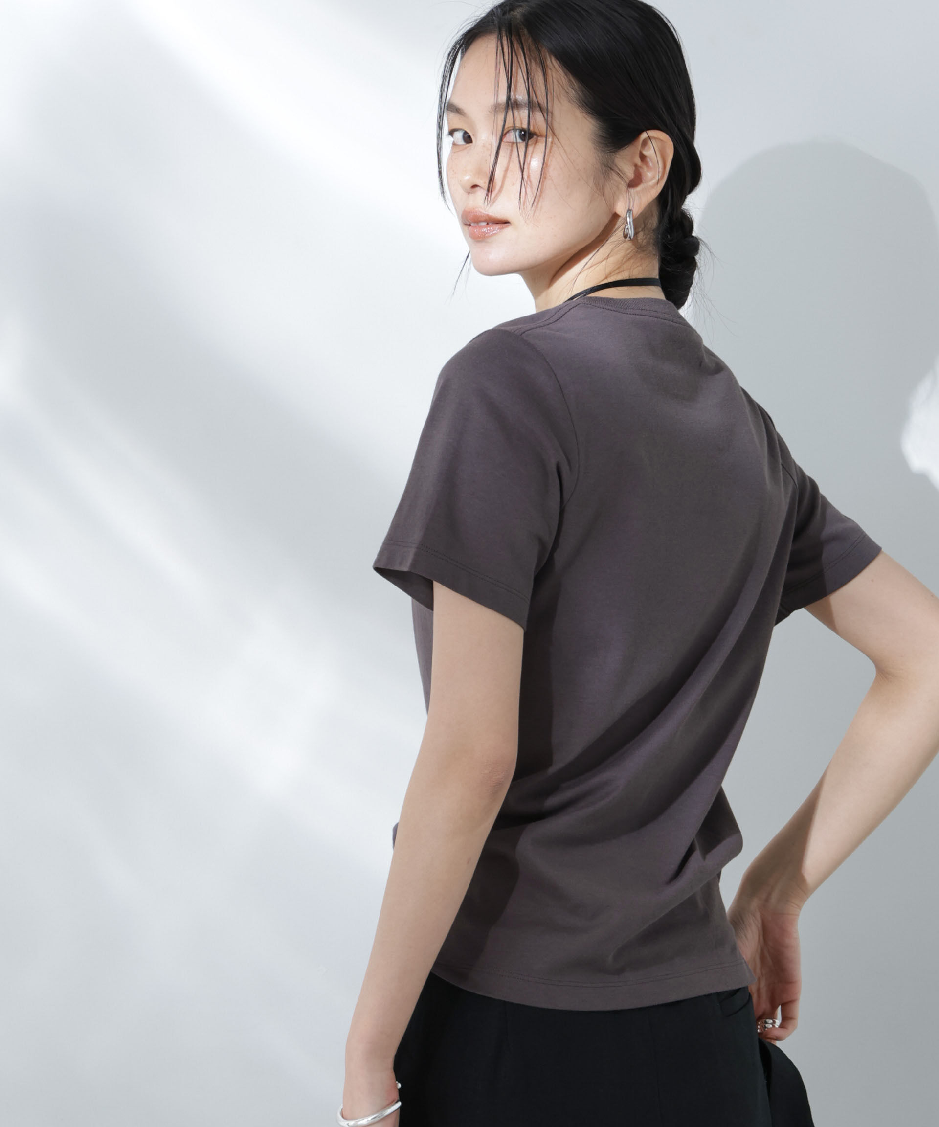 nano･universe「Anti Soaked(R) 汗染み防止クルーネックTシャツ」|Tシャツ・カットソー|