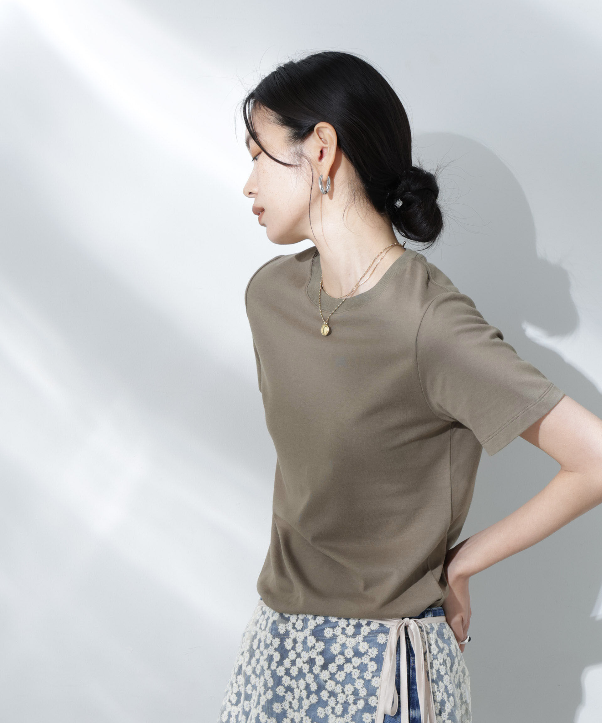 nano･universe「Anti Soaked(R) 汗染み防止クルーネックTシャツ」|Tシャツ・カットソー|