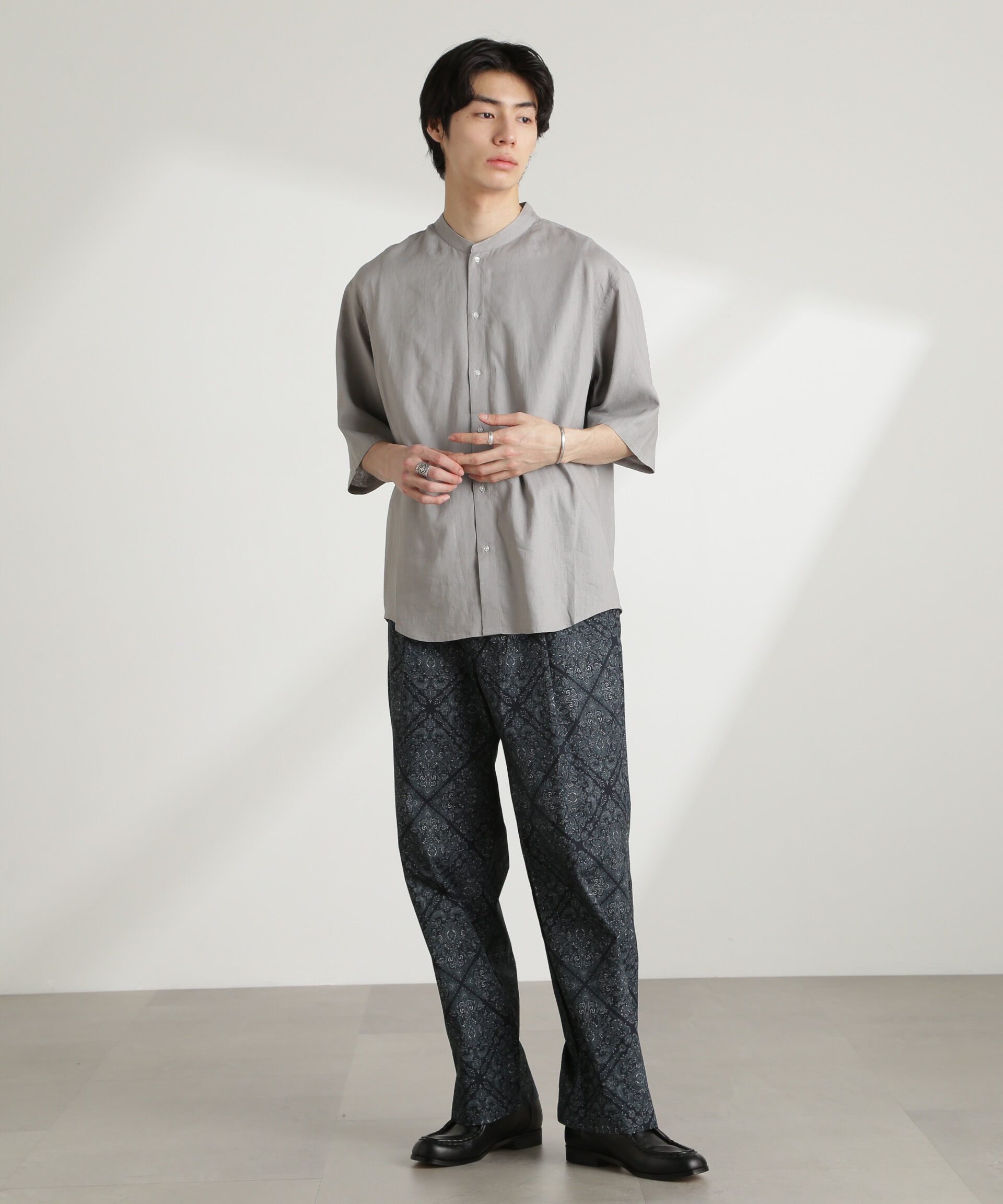 nano･universe「オリジナルパターンイージーパンツ」|チノ|