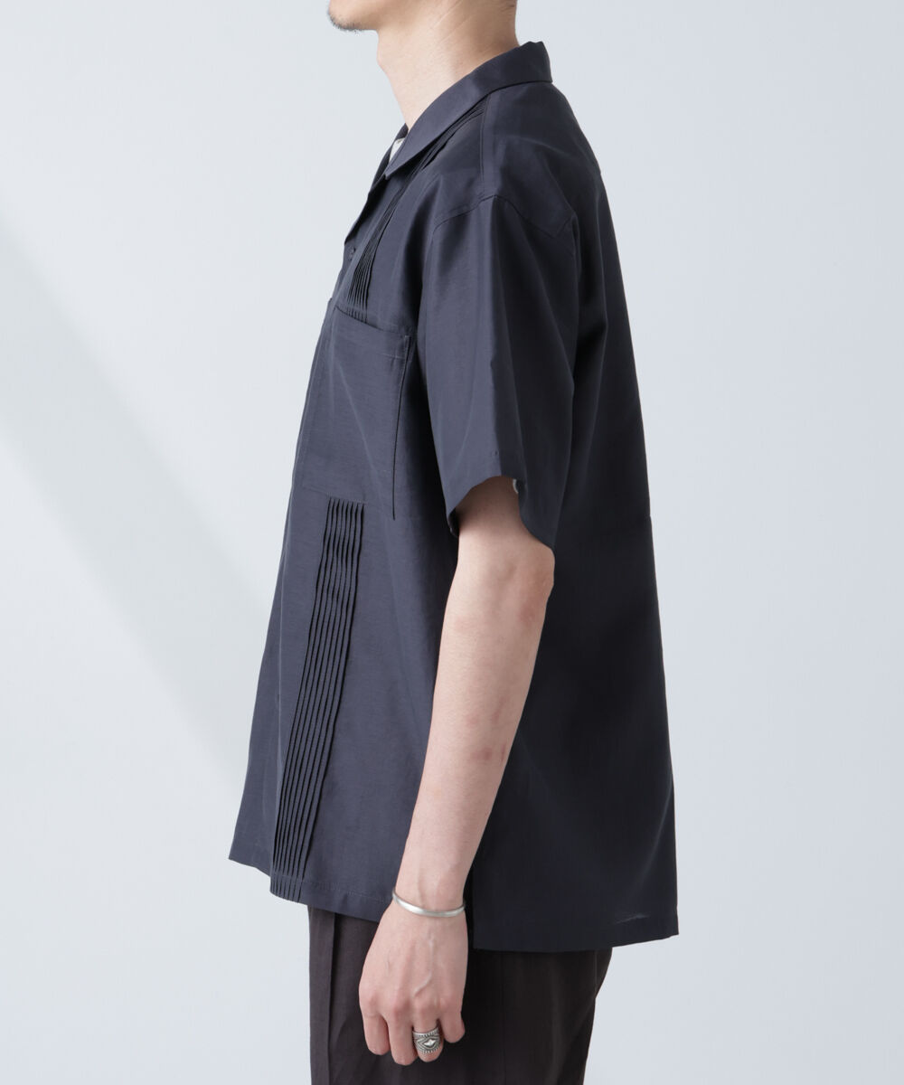 nano･universe「オープンカラーキューバシャツ」|シャツ・ブラウス|