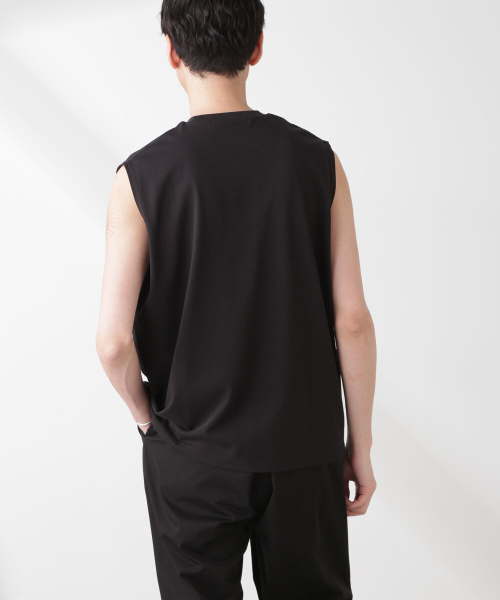 nano･universe「クールタッチ プレーティング天竺 ノースリーブ」|Tシャツ・カットソー|