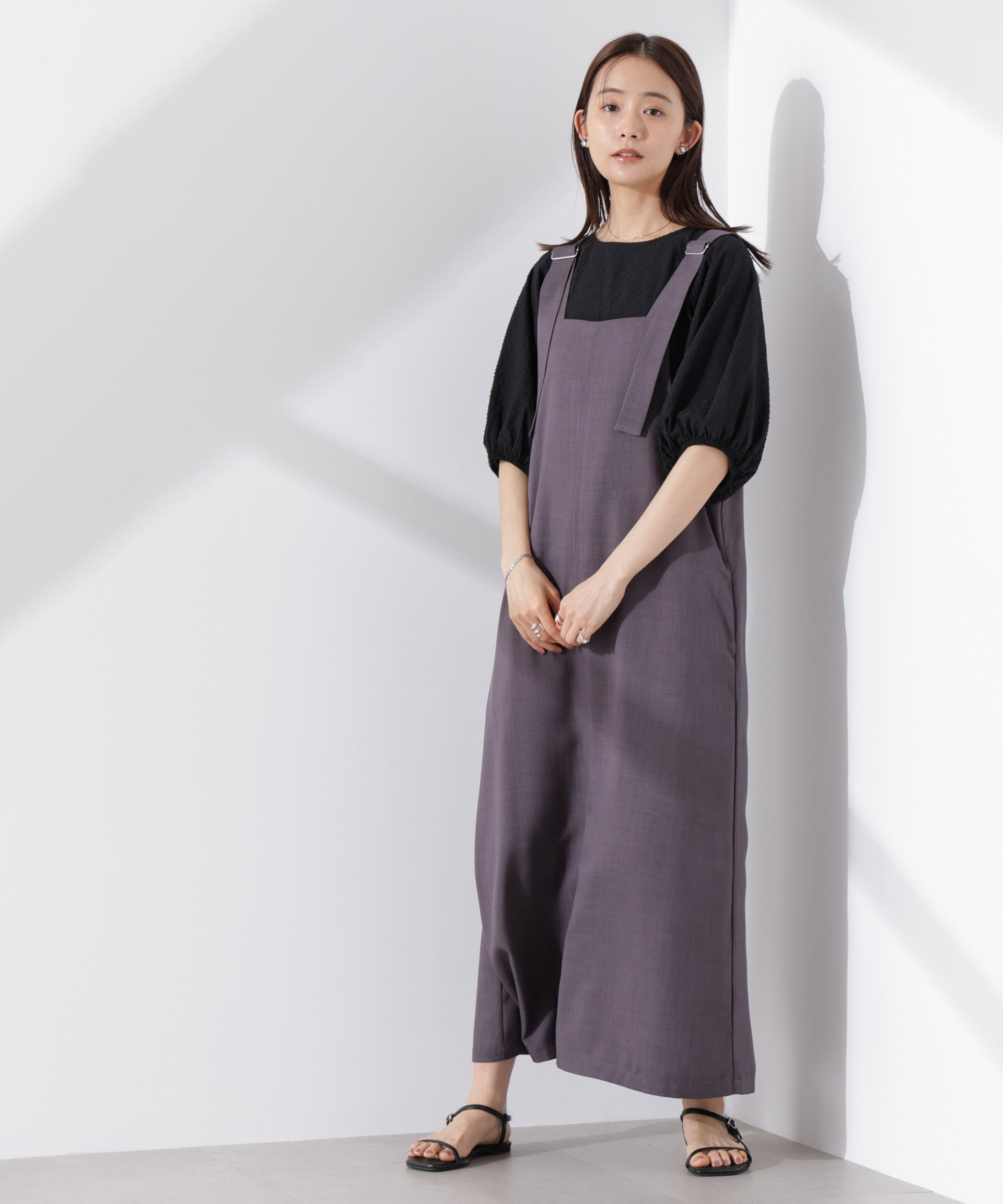 nano･universe「サッカーバルーンスリーブプルオーバーブラウス」|シャツ・ブラウス|