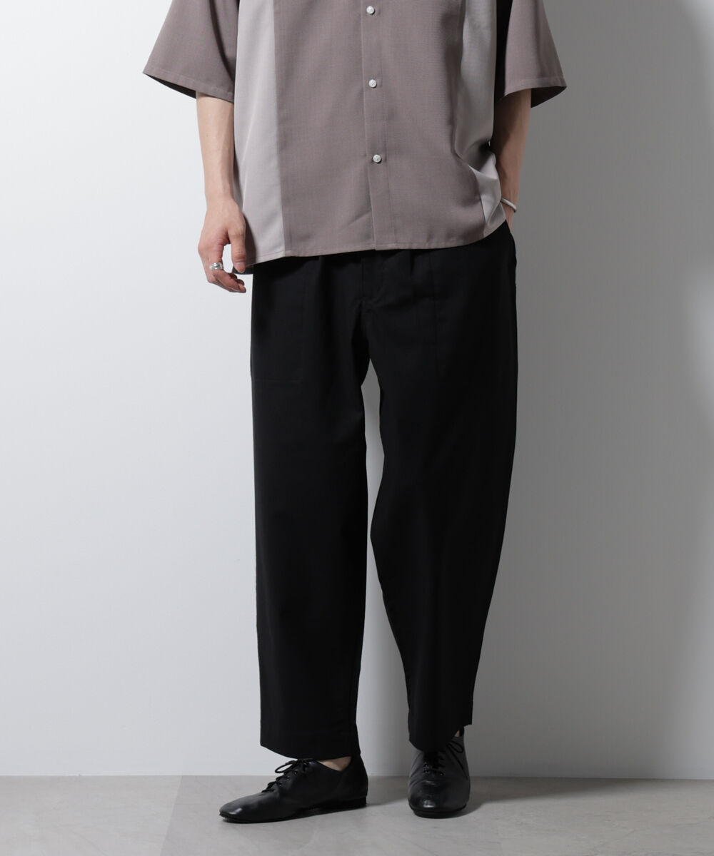 nano･universe「リネンミックスリラックスイージーパンツ」|チノ|