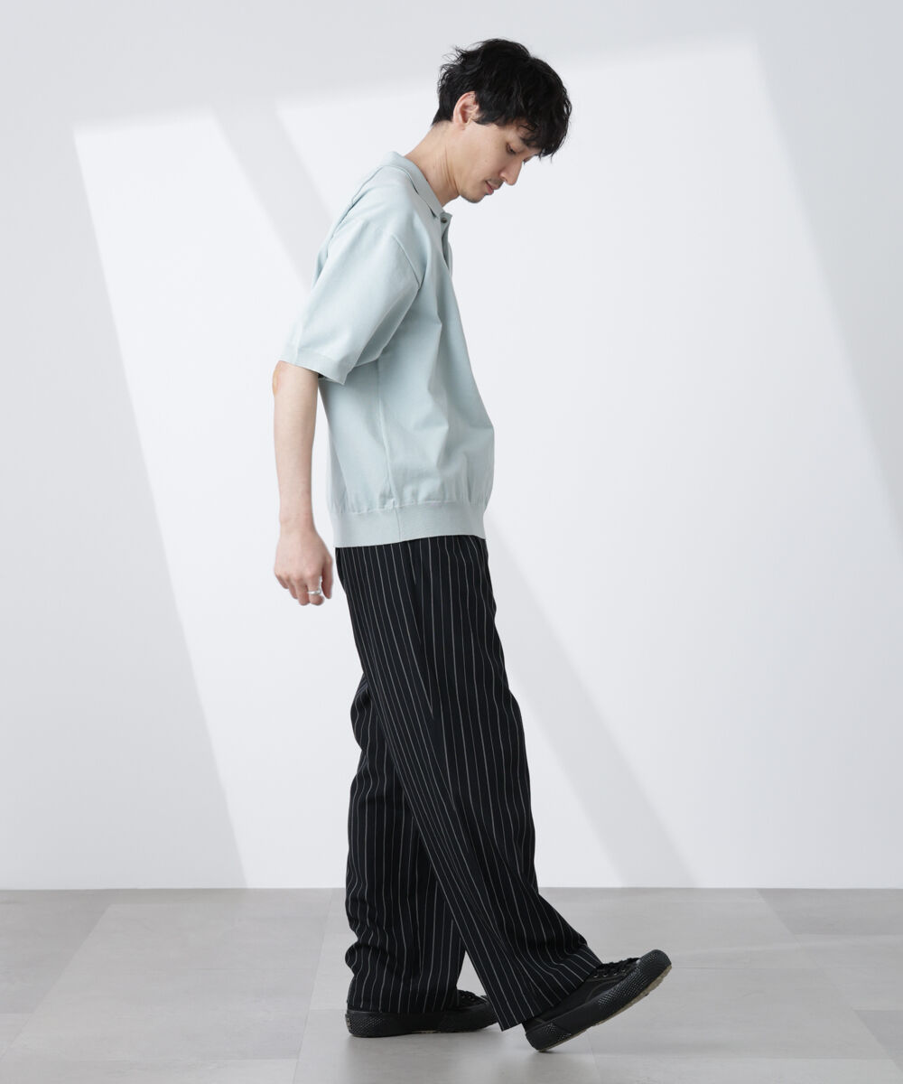  「コットン/ソロナ プレーティング 半袖ニットポロシャツ」|Tシャツ・カットソー|