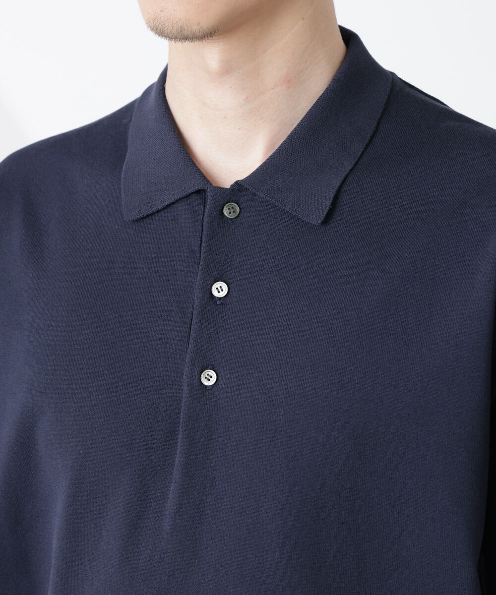  「コットン/ソロナ プレーティング 半袖ニットポロシャツ」|Tシャツ・カットソー|