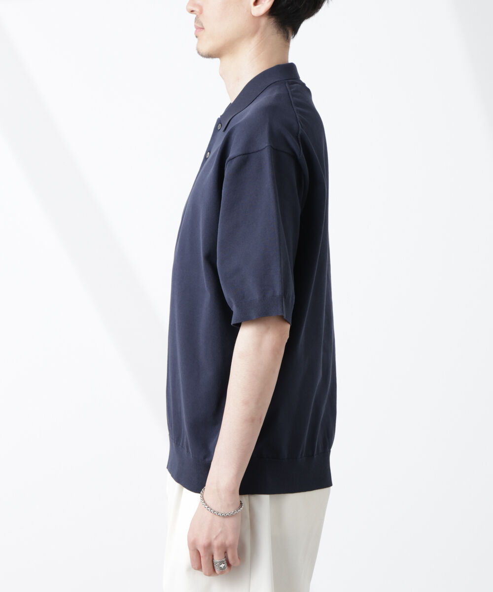  「コットン/ソロナ プレーティング 半袖ニットポロシャツ」|Tシャツ・カットソー|