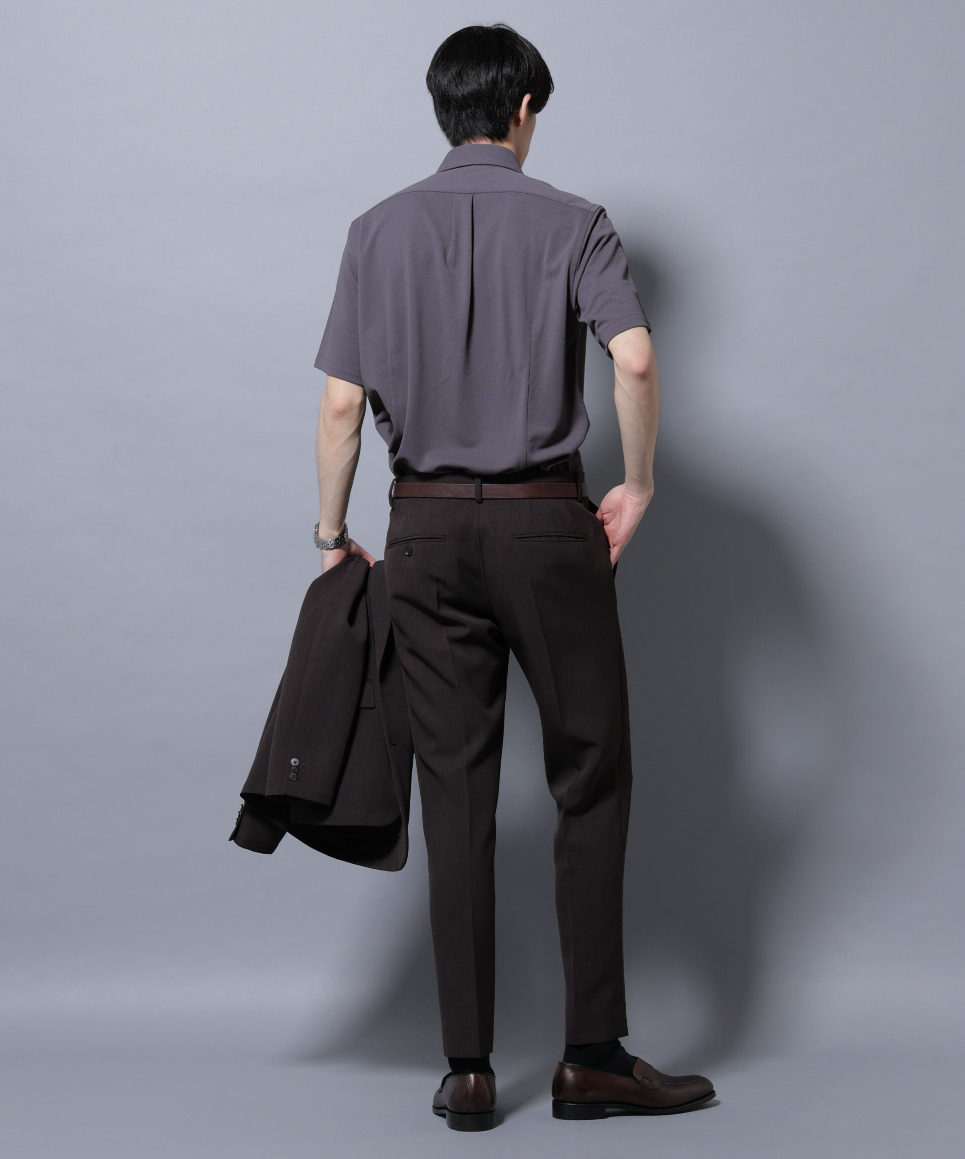 nano･universe「「N SHIRTS」 AERO FREEZE 鹿の子シャツ」|シャツ・ブラウス|