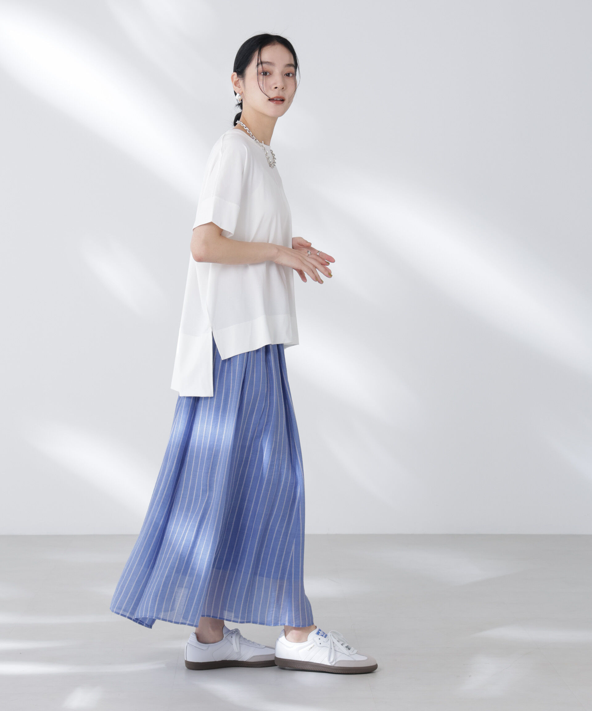 nano･universe「NANOFINE強撚コットンワイドTシャツ」|Tシャツ・カットソー|