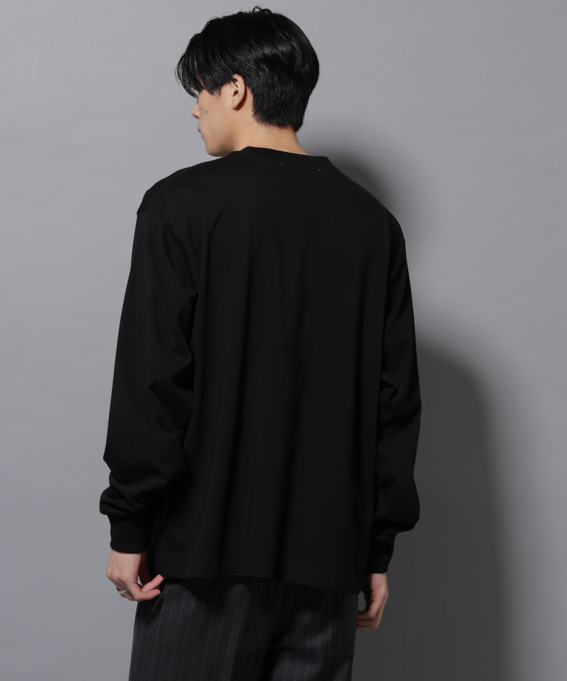 nano･universe「ビックシルエットワンポイントTシャツ 長袖」|Tシャツ・カットソー|