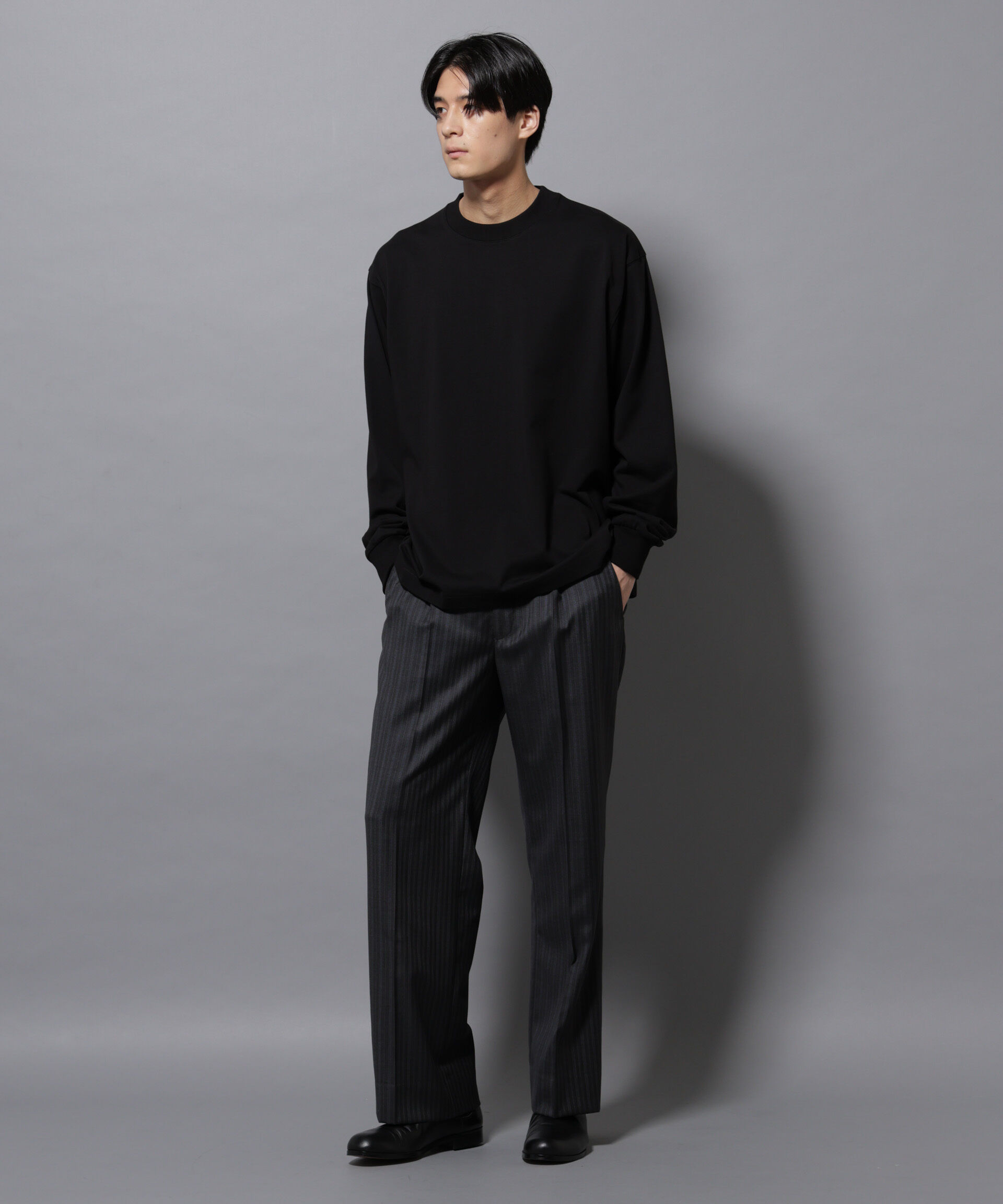 nano･universe「ビックシルエットワンポイントTシャツ 長袖」|Tシャツ・カットソー|