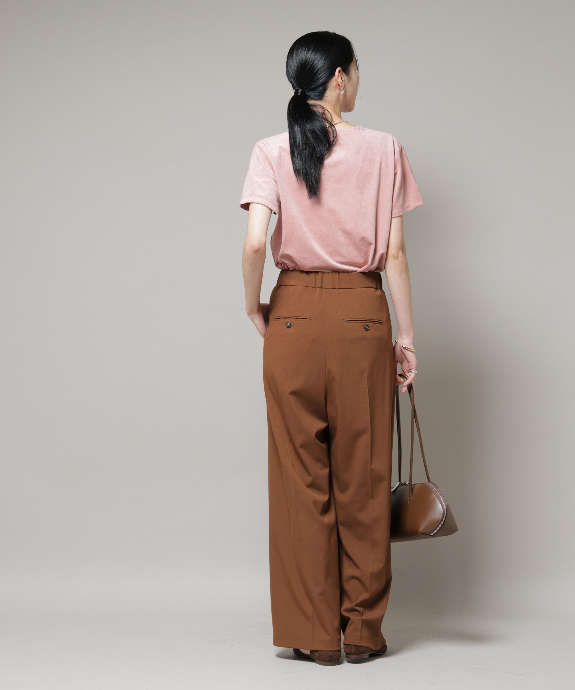 nano･universe「フェイクスエードTシャツ」|Tシャツ・カットソー|