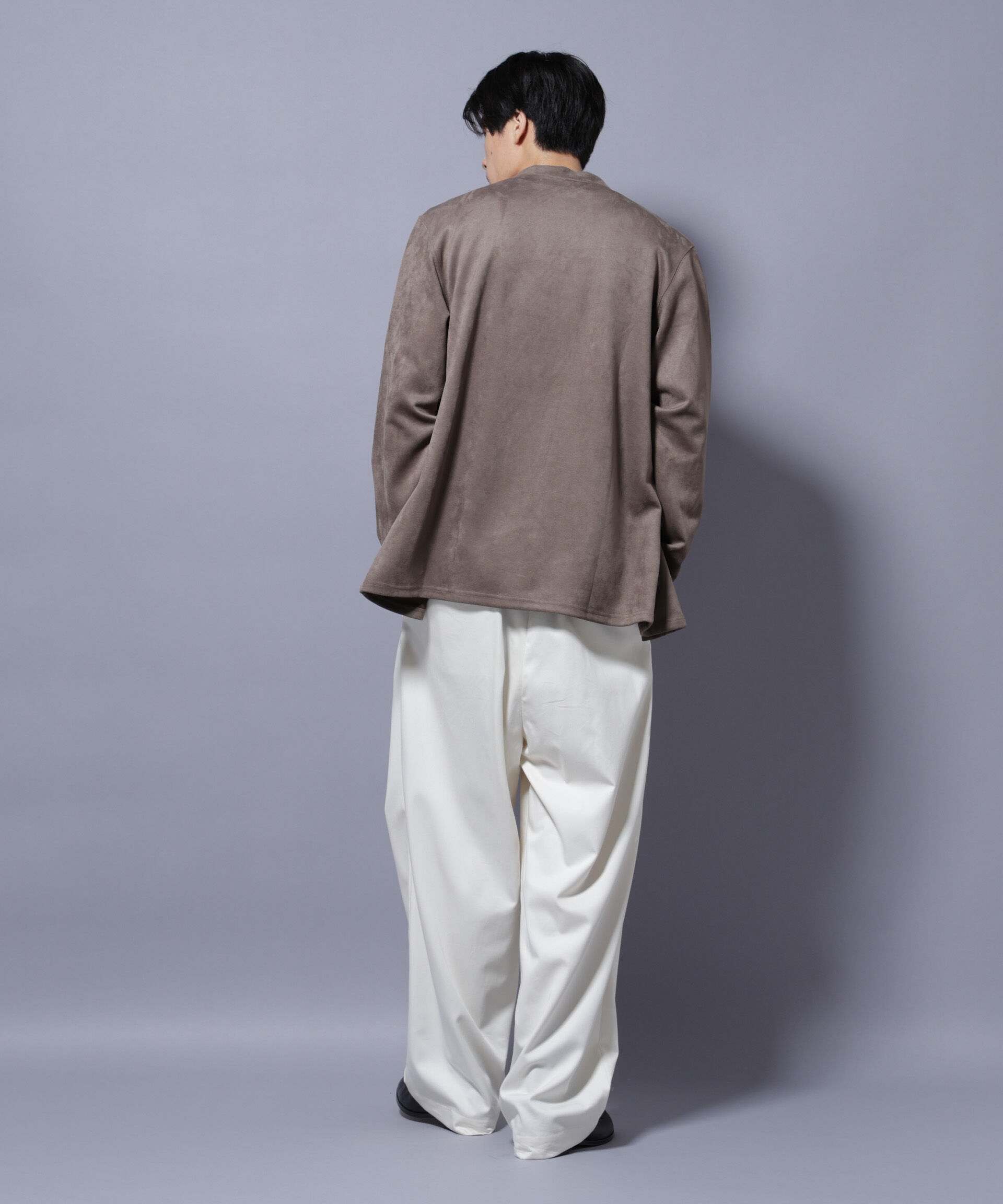 nano･universe「フェイクスエードトッパーカーディガン」|Tシャツ・カットソー|