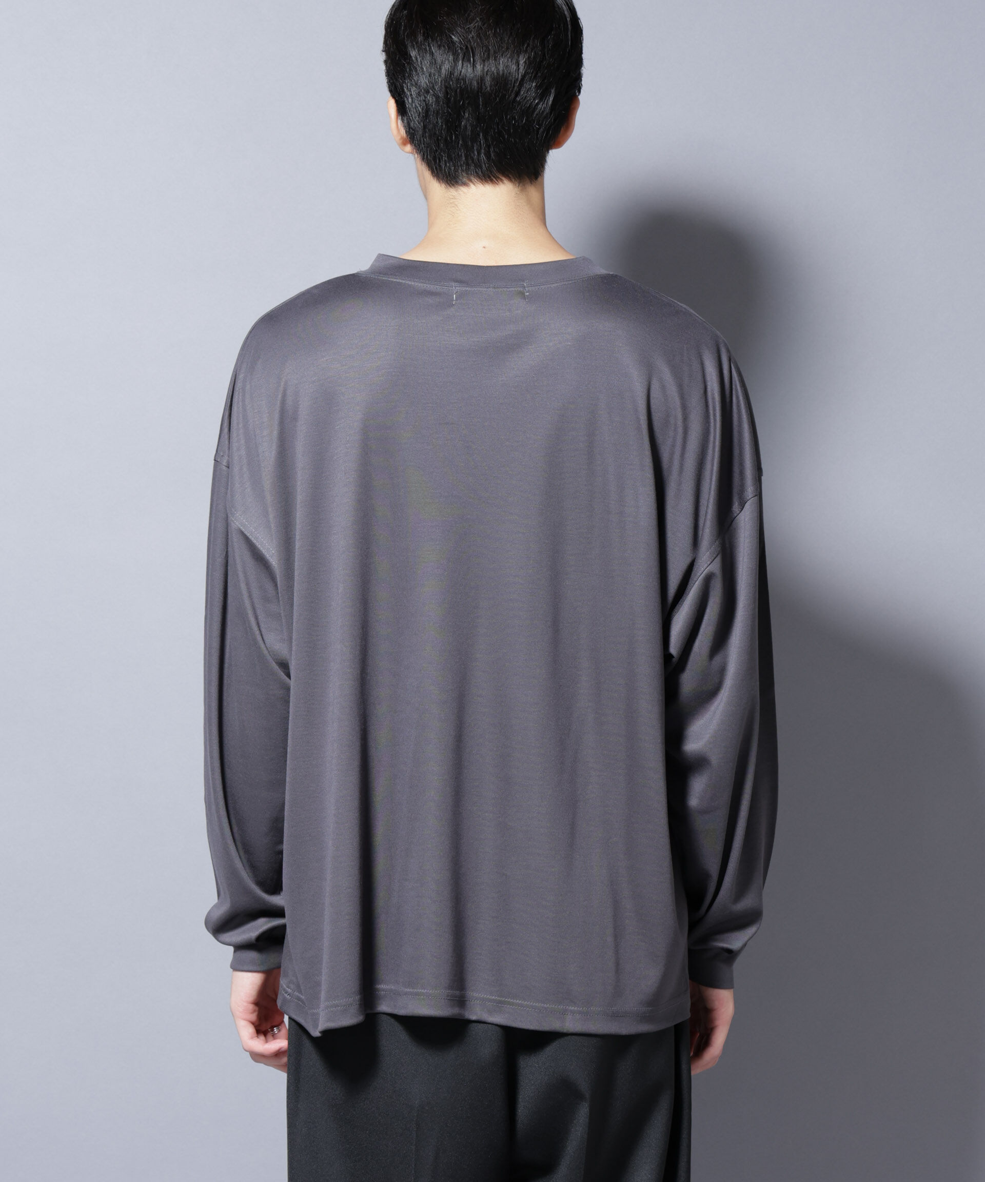 nano･universe「MIYATA&times;NANO JAPAN MADE キュプラ混 Tシャツ 長袖」|Tシャツ・カットソー|