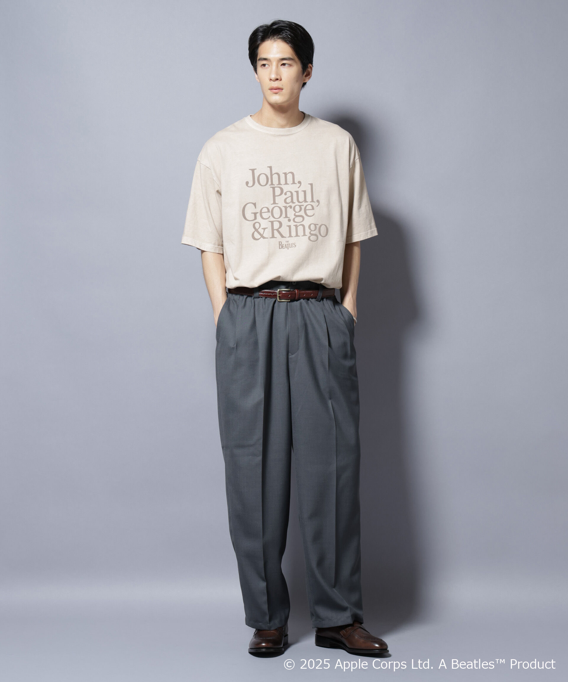 nano･universe「別注GOOD ROCK SPEED BEATLES フロッキープリントTシャツ」|Tシャツ・カットソー|