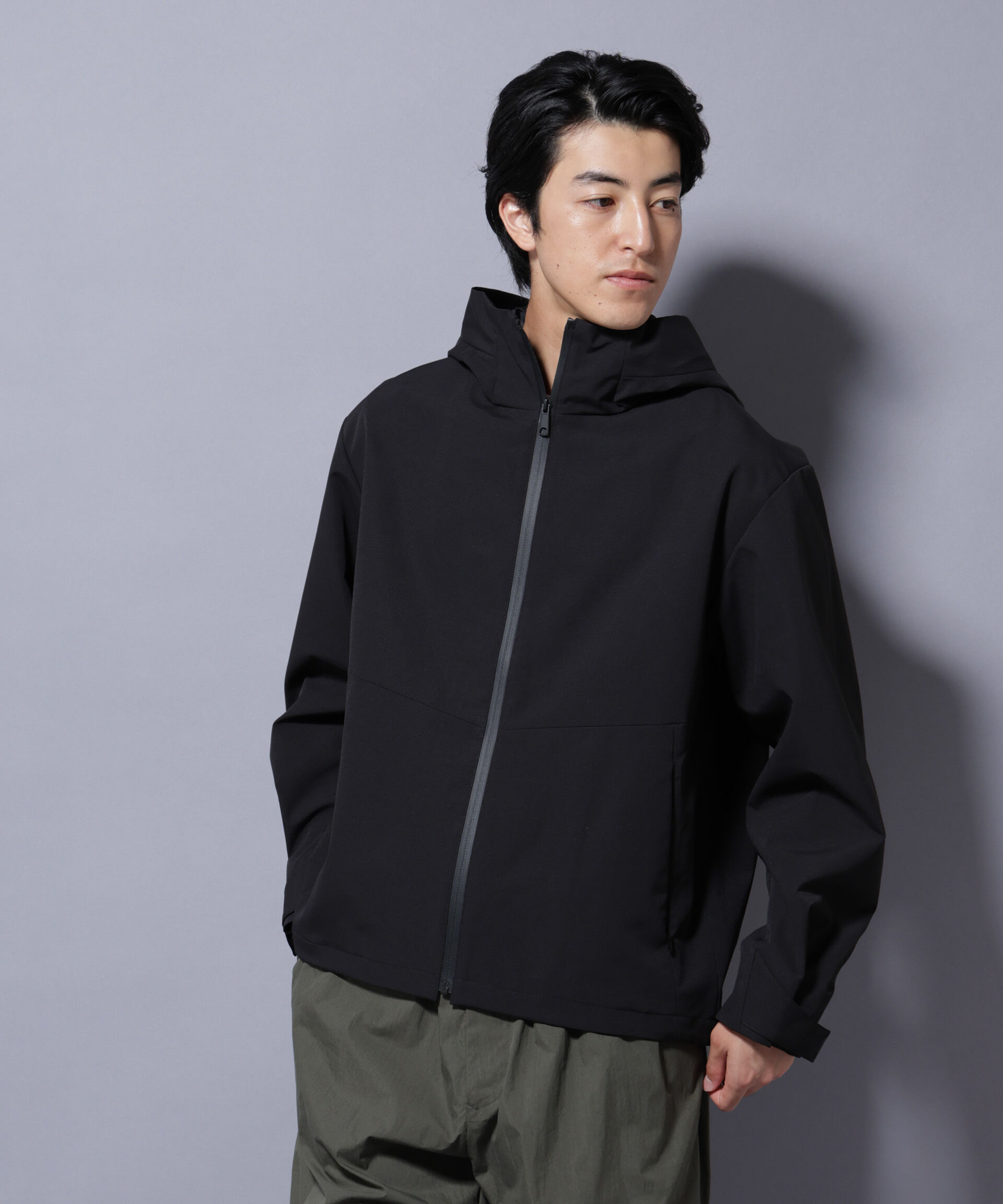 nano･universe「3レイヤーフーディブルゾン」|ブルゾン・スタジャン|