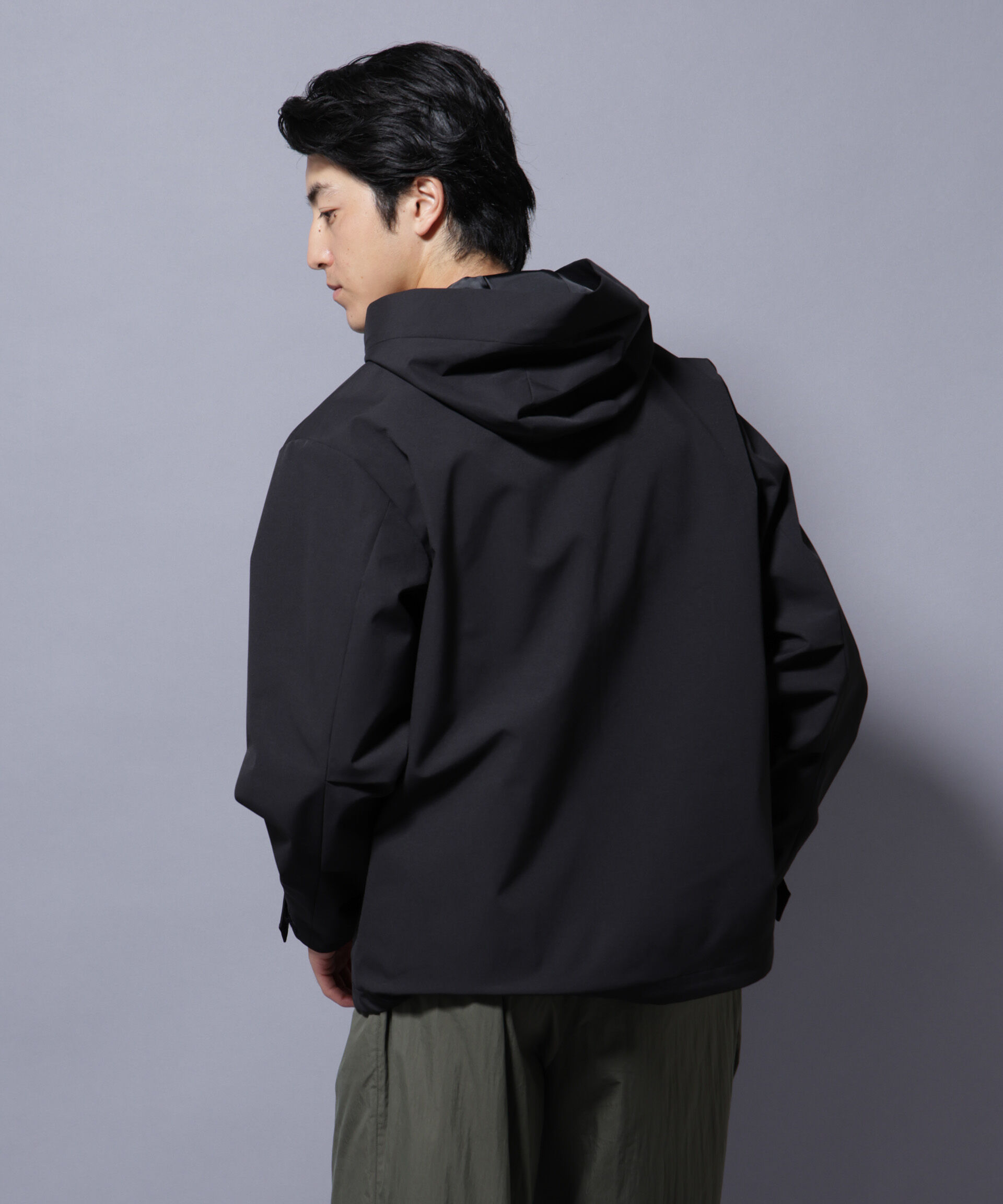 nano･universe「3レイヤーフーディブルゾン」|ブルゾン・スタジャン|