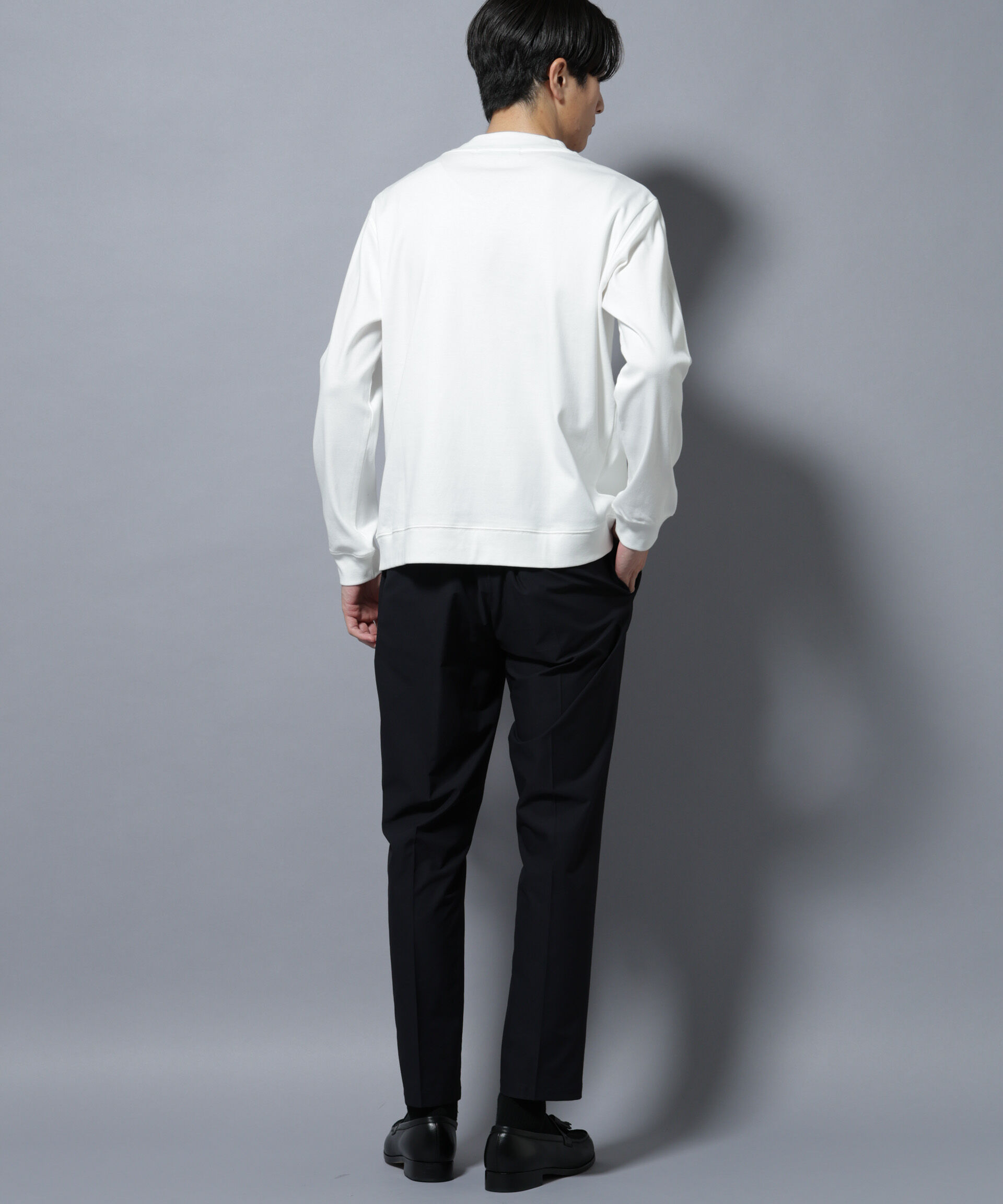 nano･universe「「FORMAL JERSEY」モックネックカットソー長袖」|Tシャツ・カットソー|