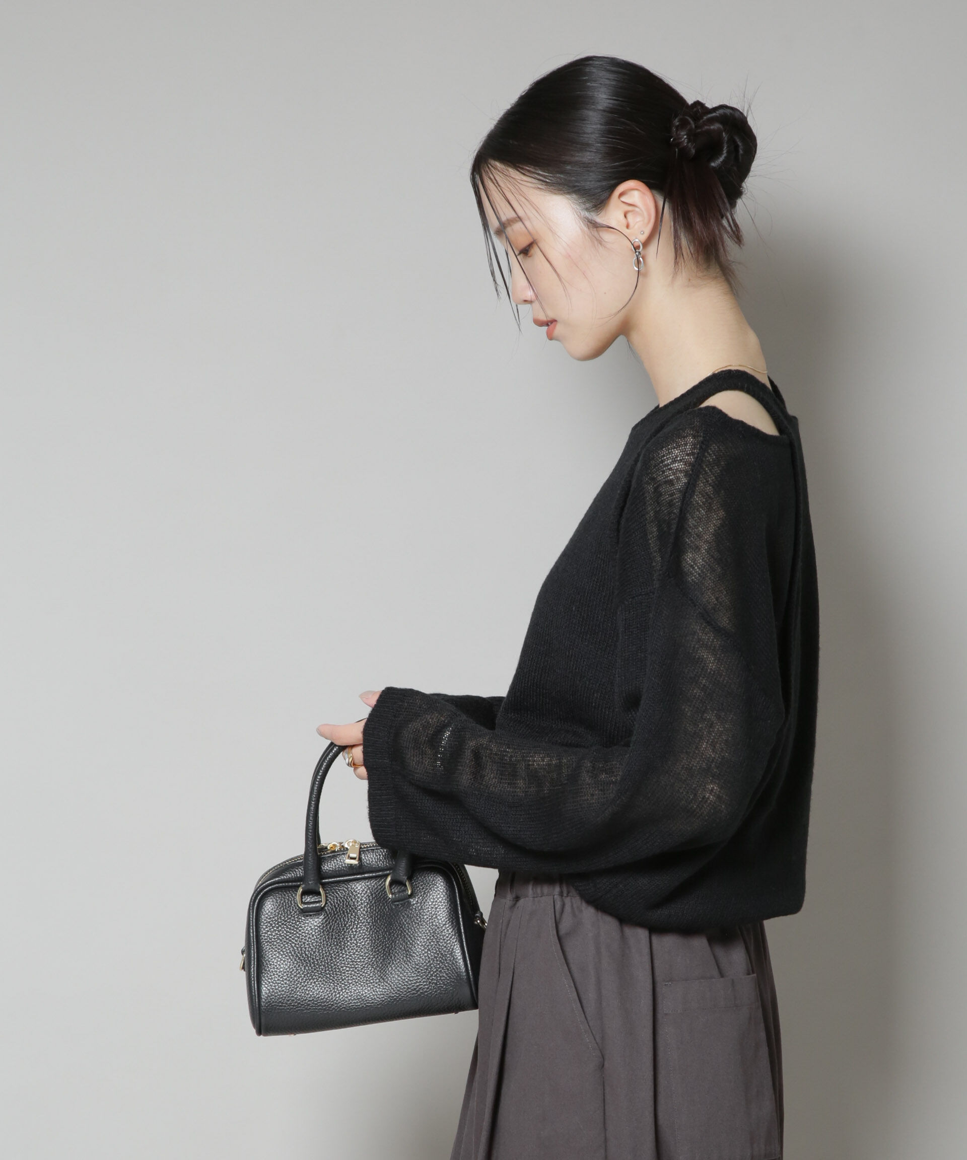 nano･universe「アメスリレイヤードデザインニット」|ニット・セーター|