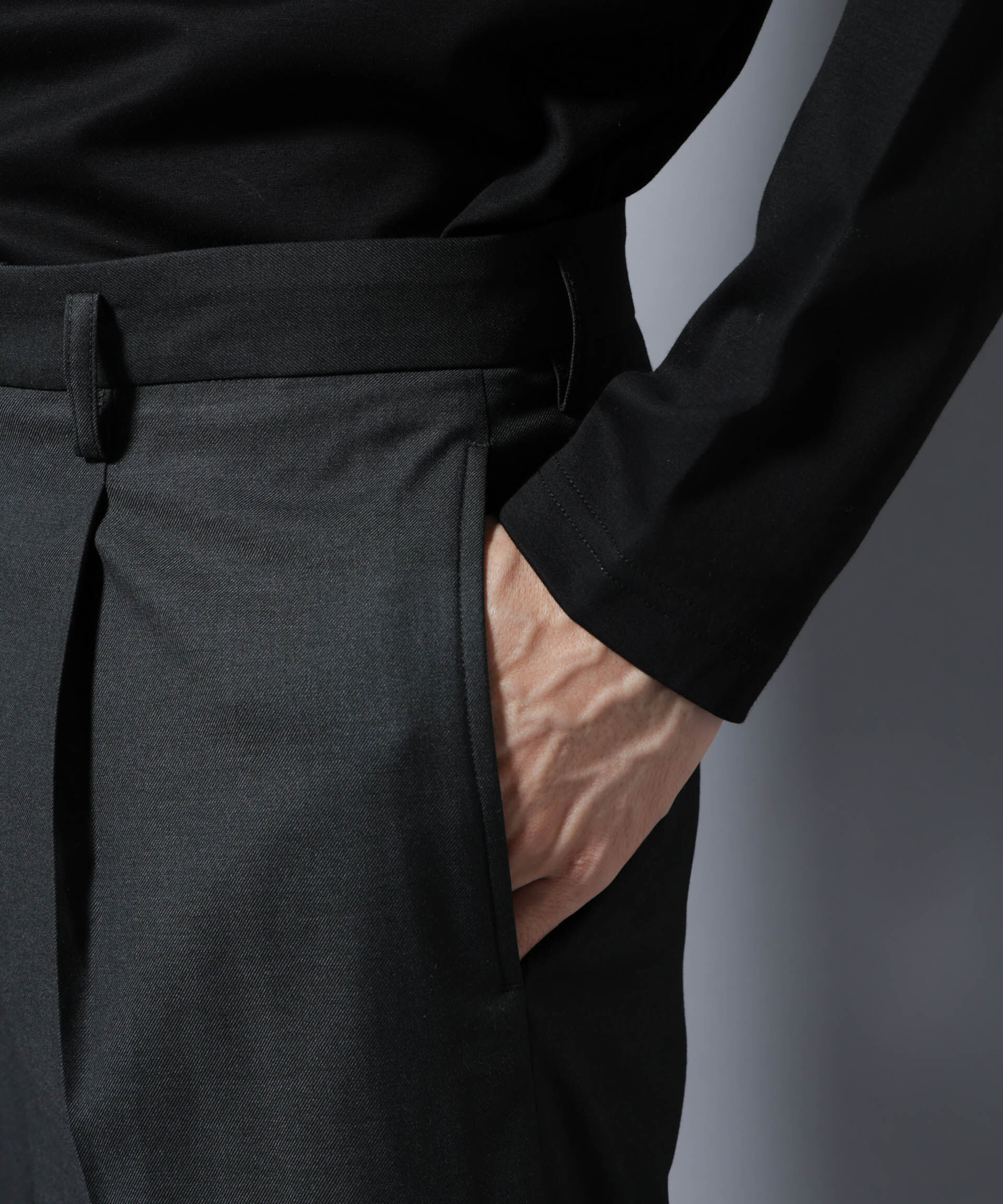 nano･universe「DELEGANTEエアリーサキソニー/CHK/ST ストレートFITパンツ(セットアップ可)」|チノ|