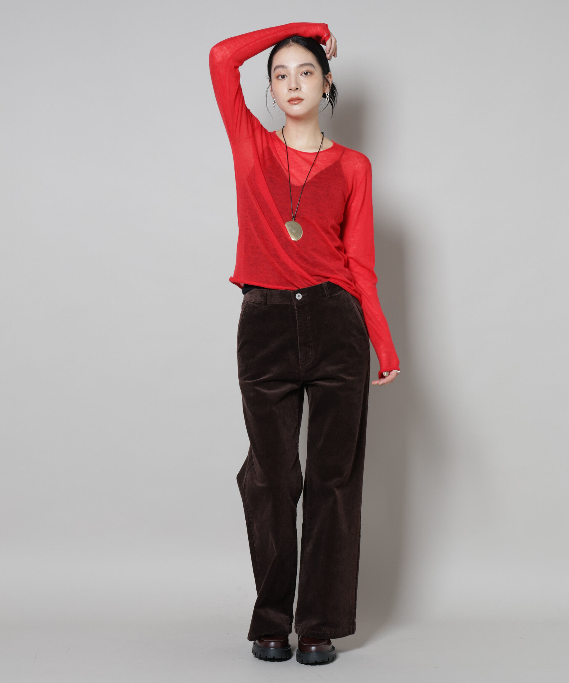 nano･universe「スイビウールクルーネックニットプルオーバー」|ニット・セーター|