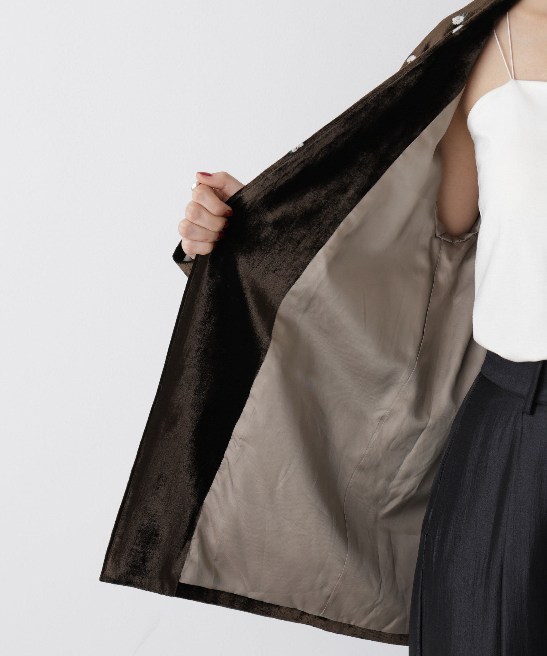  「「STEVELOUR」ベロアブルームジャケット(セットアップ可)」|その他|