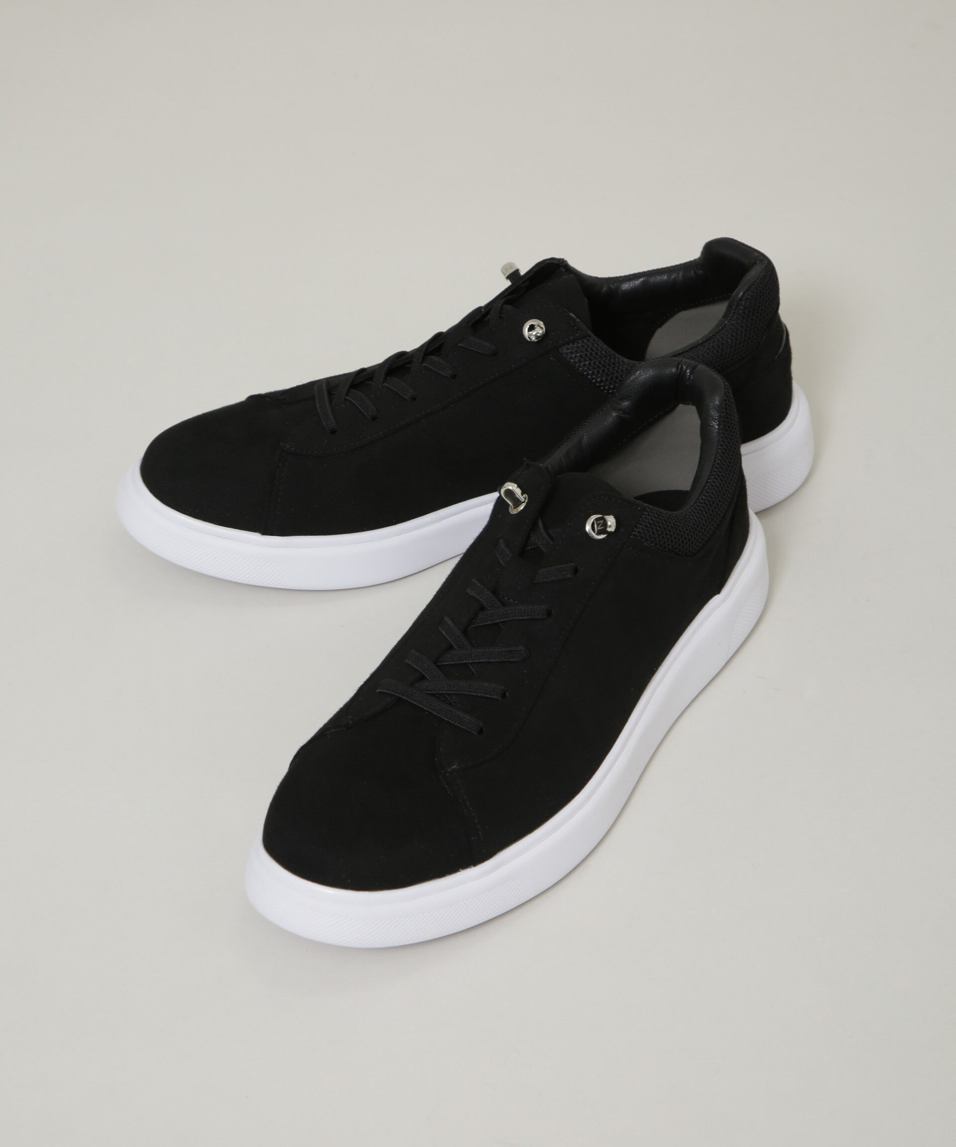 nano･universe「「N SERIES」 アクティブフェイクスエードスニーカー&times;BMZソール」|スニーカー|ブラック