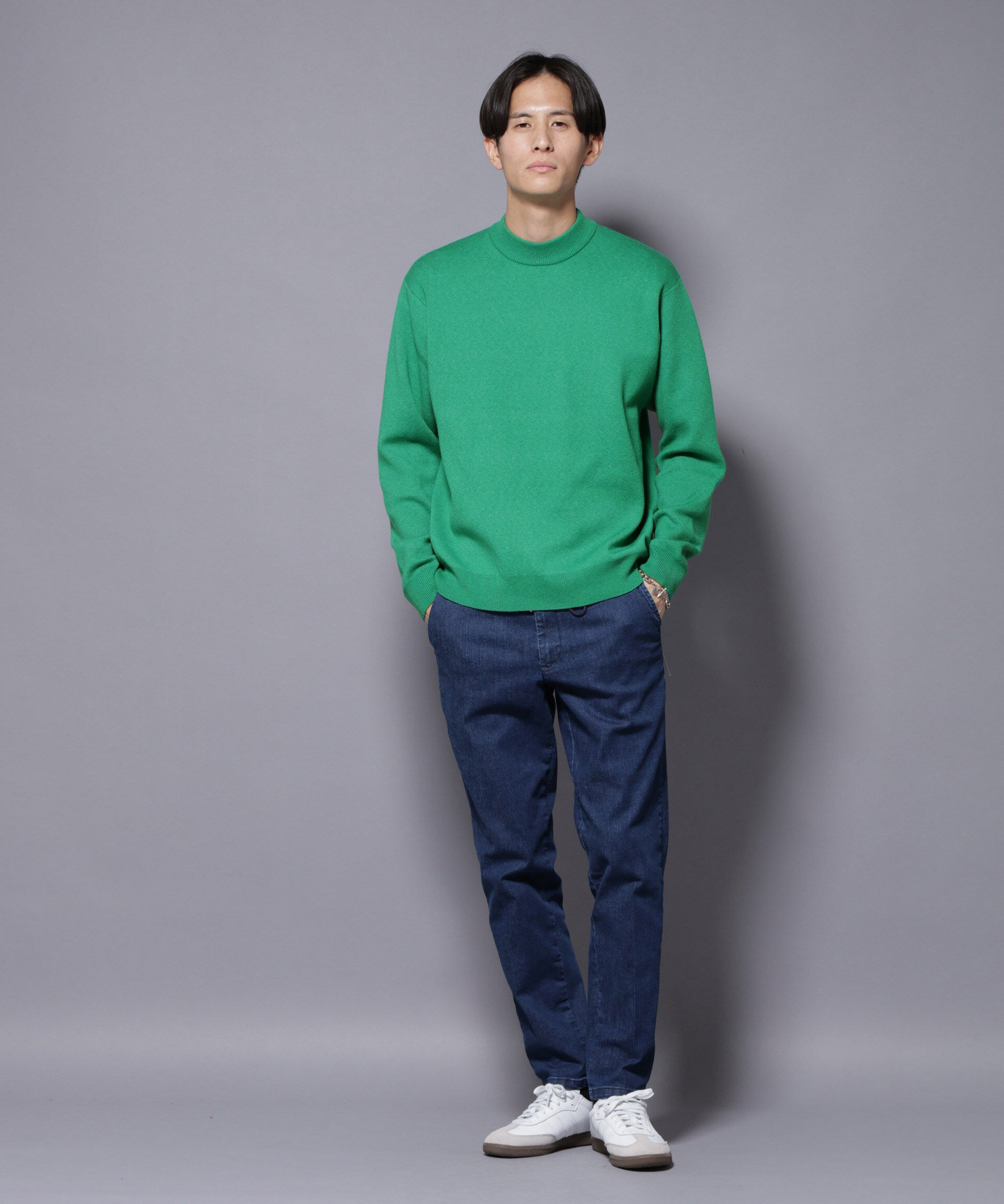 nano･universe「シルク混モックネックニット」|ニット・セーター|