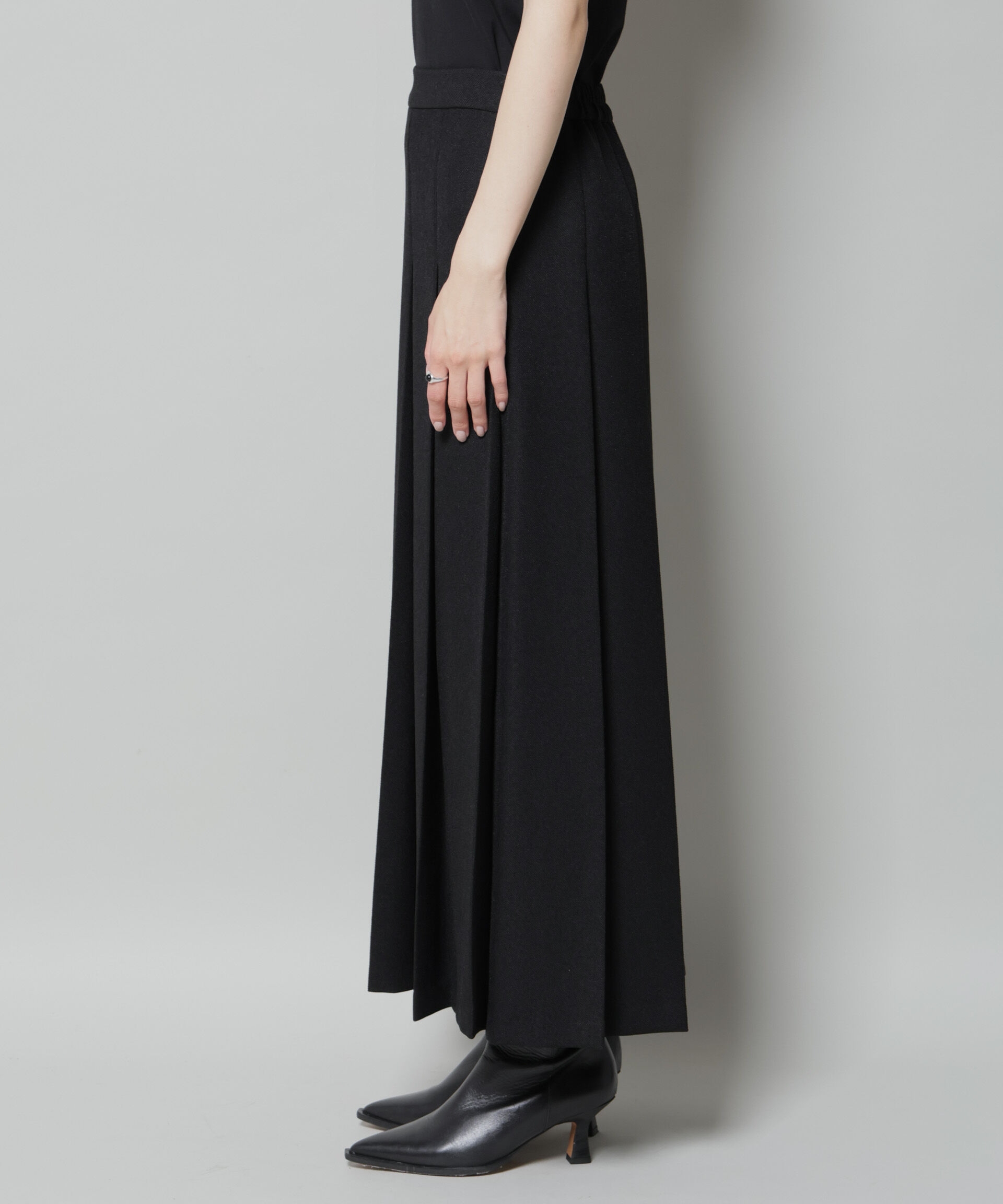 nano･universe「ワイドプリーツロングスカート」|スカート|