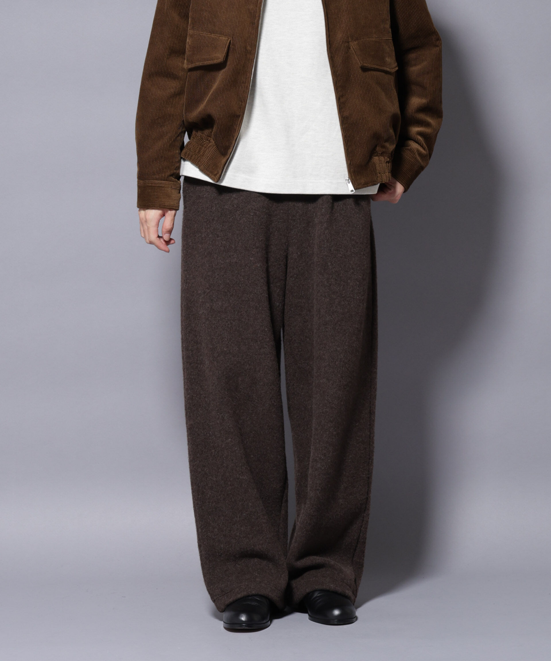 nano･universe「MIYATA&times;NANO JAPANMADE　ウールコットンイージーパンツ」|チノ|