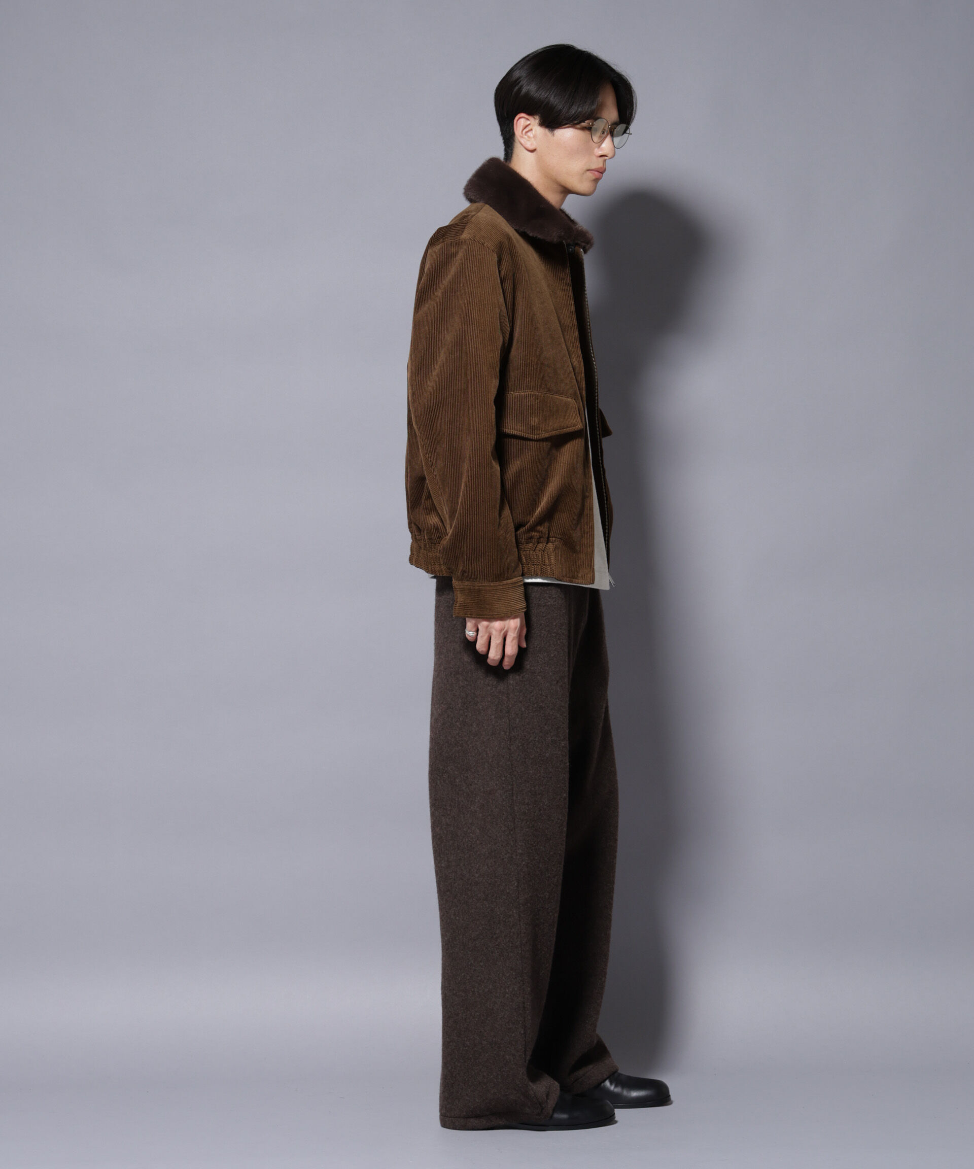 nano･universe「MIYATA&times;NANO JAPANMADE　ウールコットンイージーパンツ」|チノ|